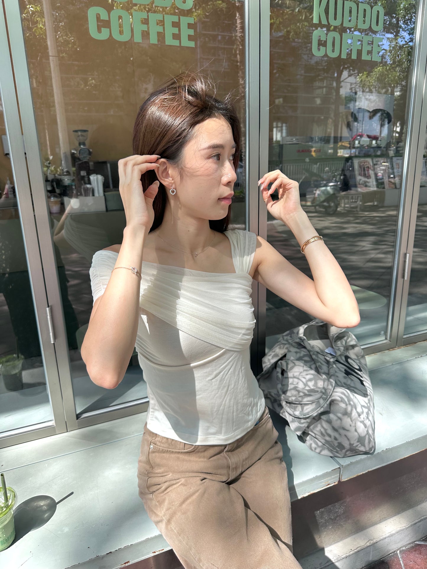 Lace On Side T Top