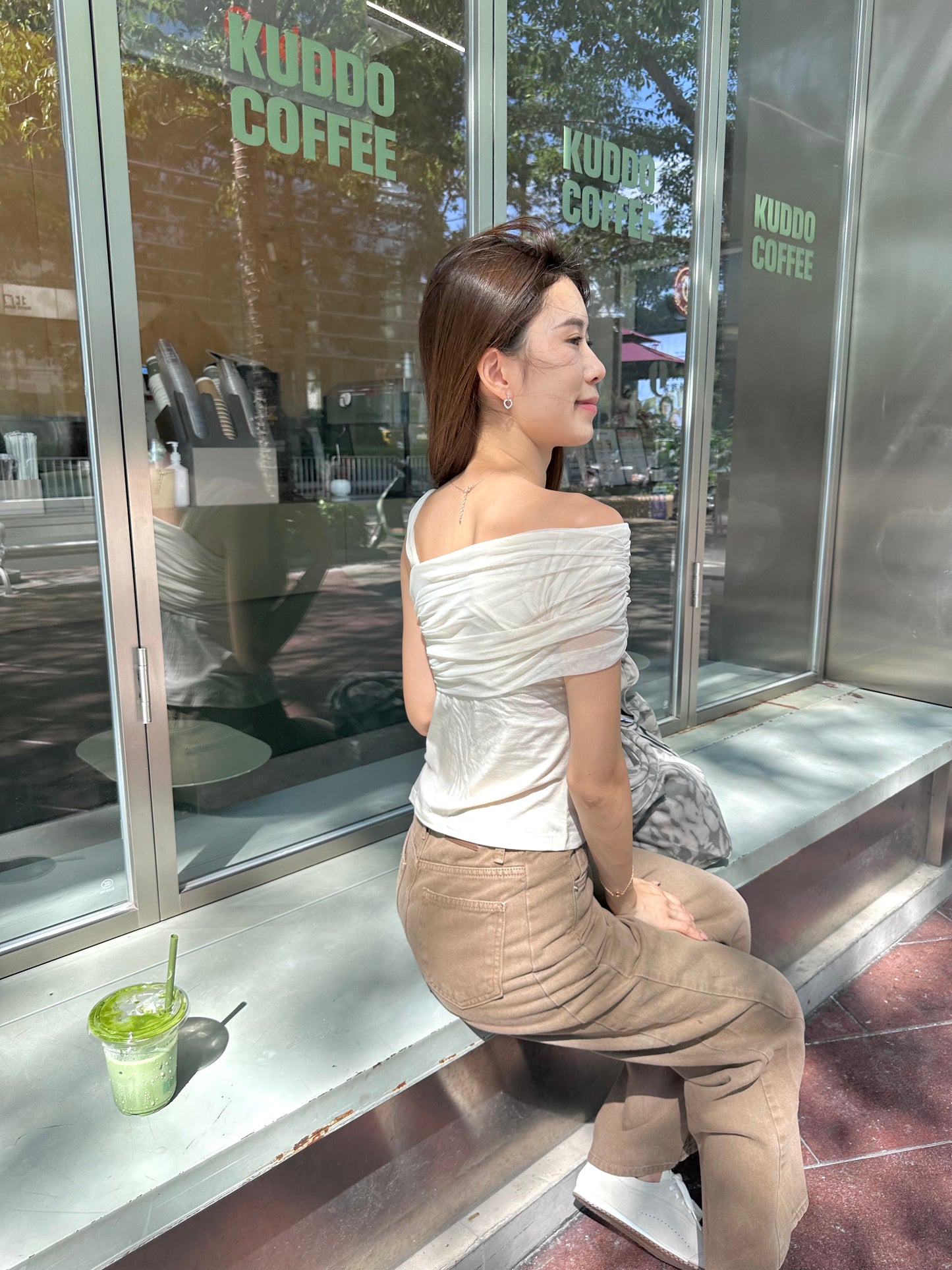 Lace On Side T Top