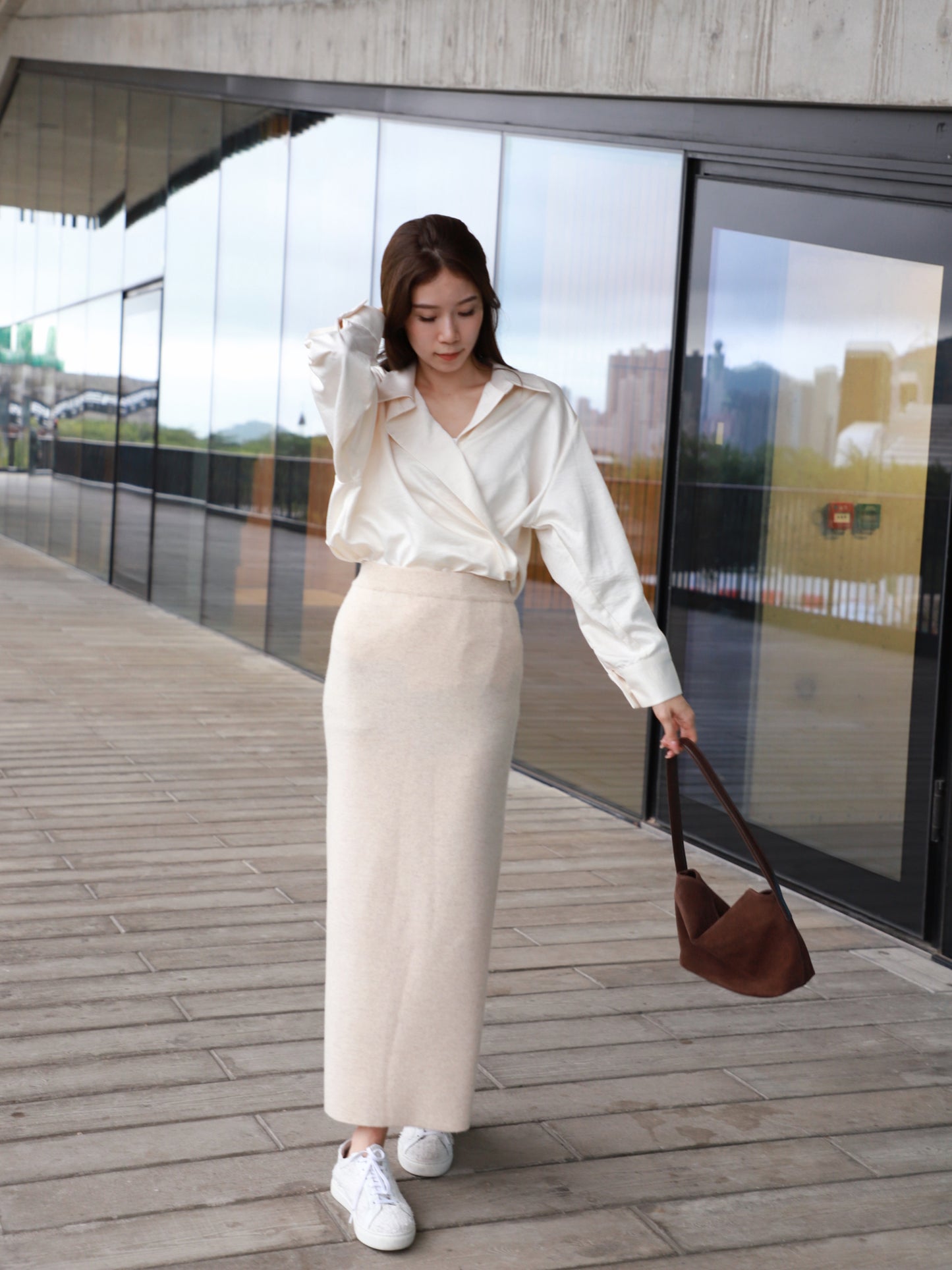 Cashmere Maxi Skirt