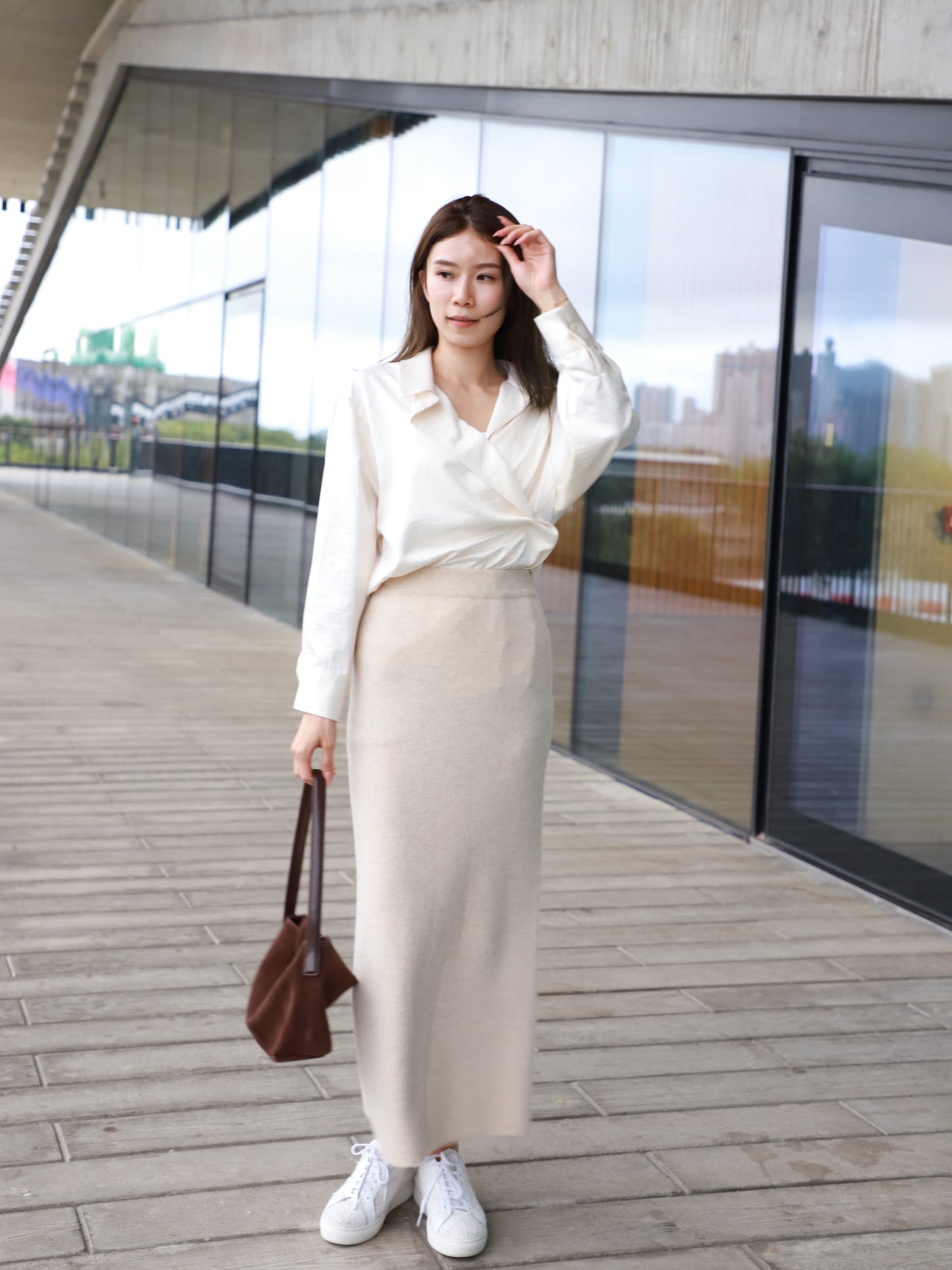 Cashmere Maxi Skirt