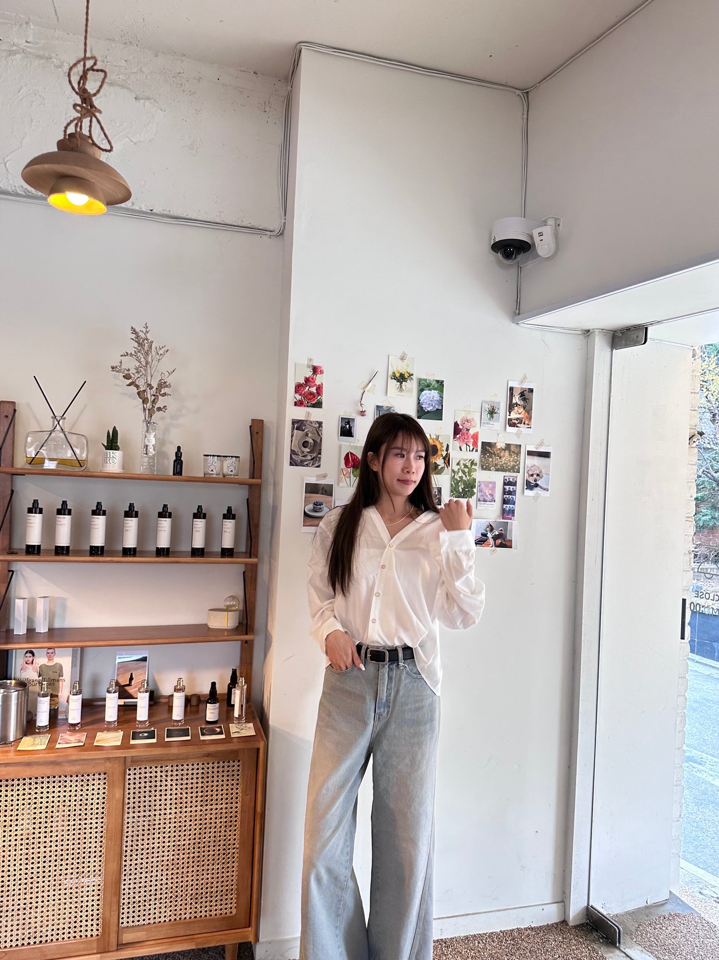 Slash V Button Shirt