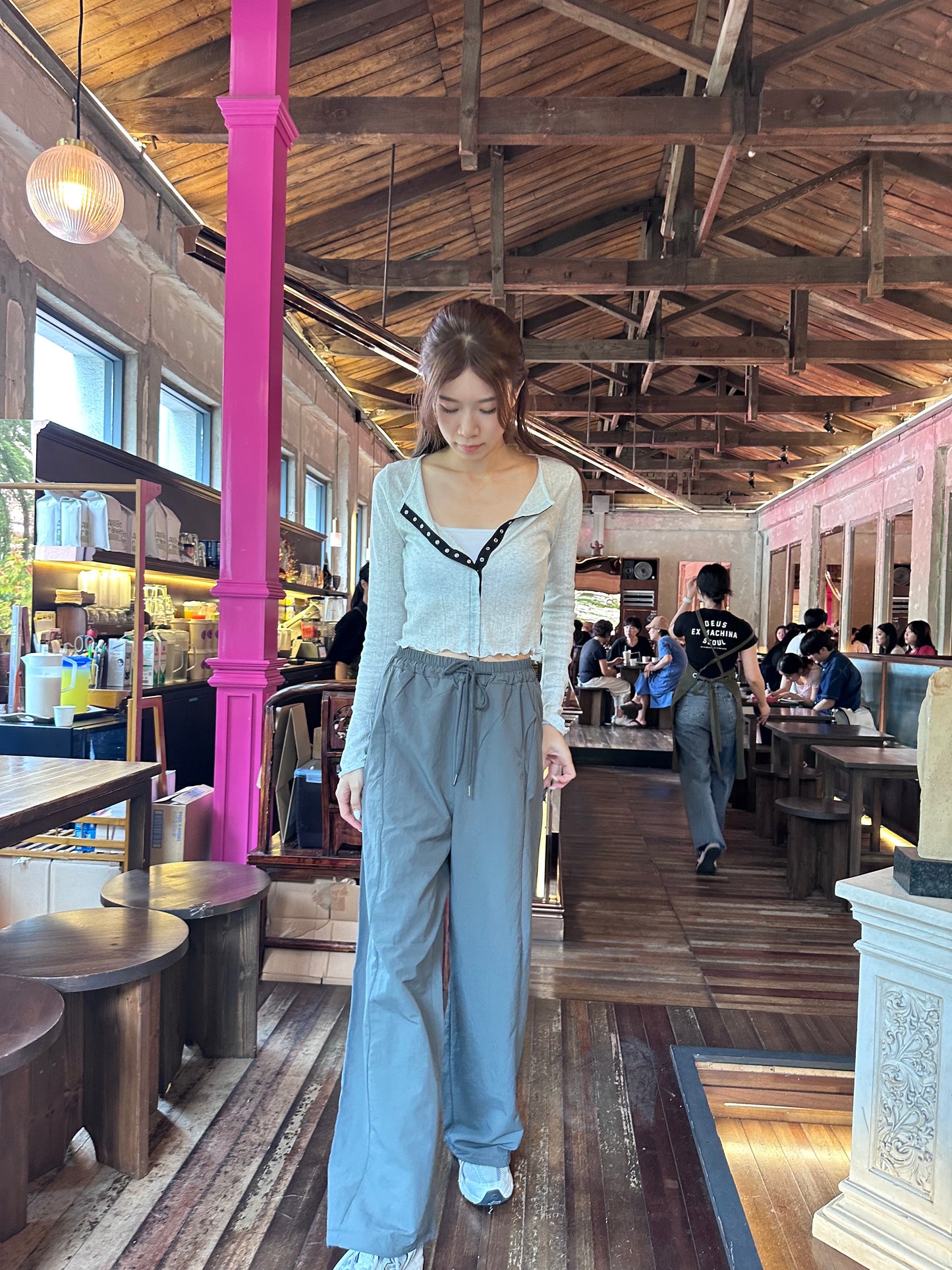 Half Colour Thin Cardigan