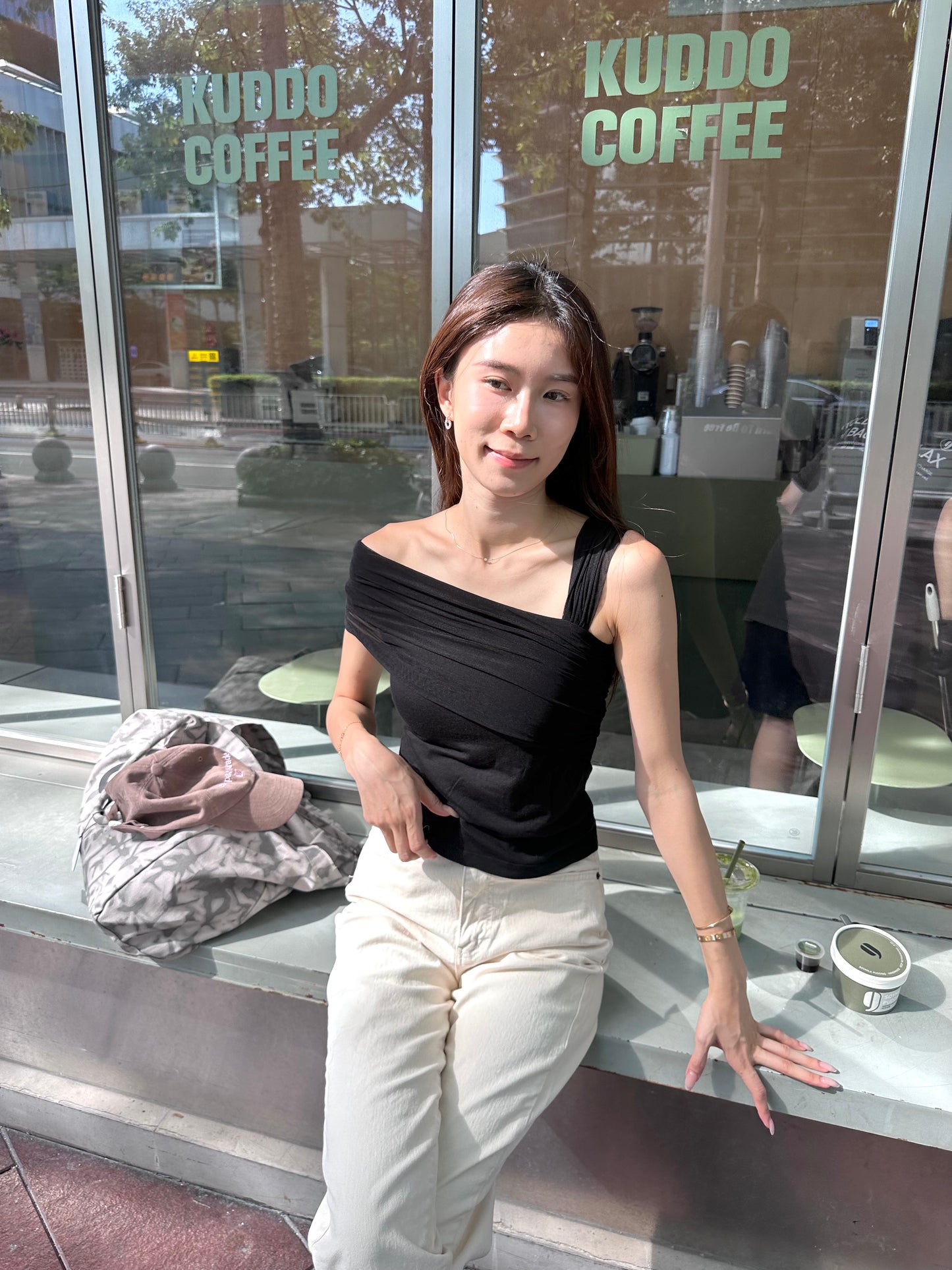Lace On Side T Top