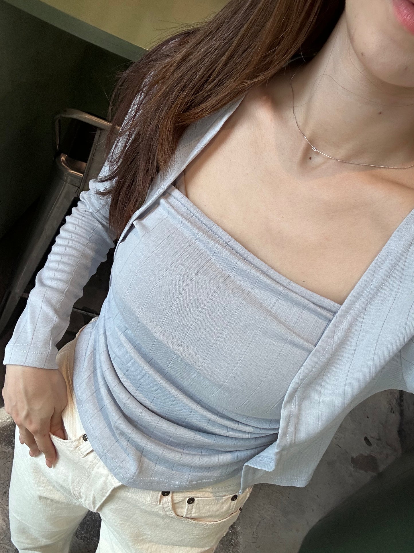 Cotton Tank & Cardigan Set