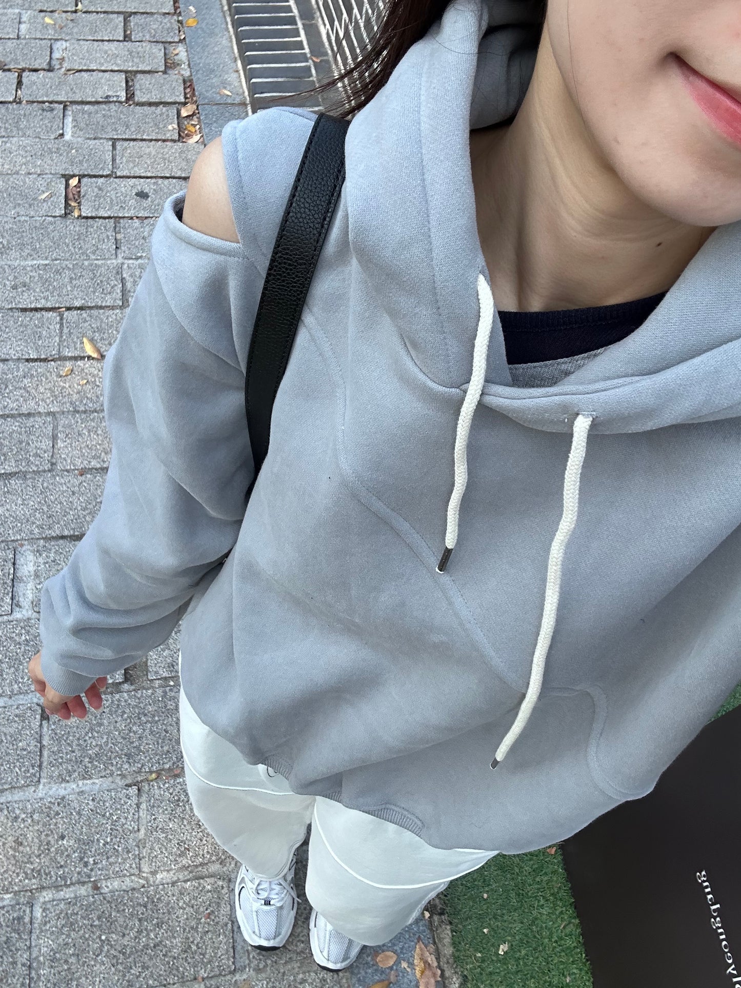 Holes on Shoulder Hoodie