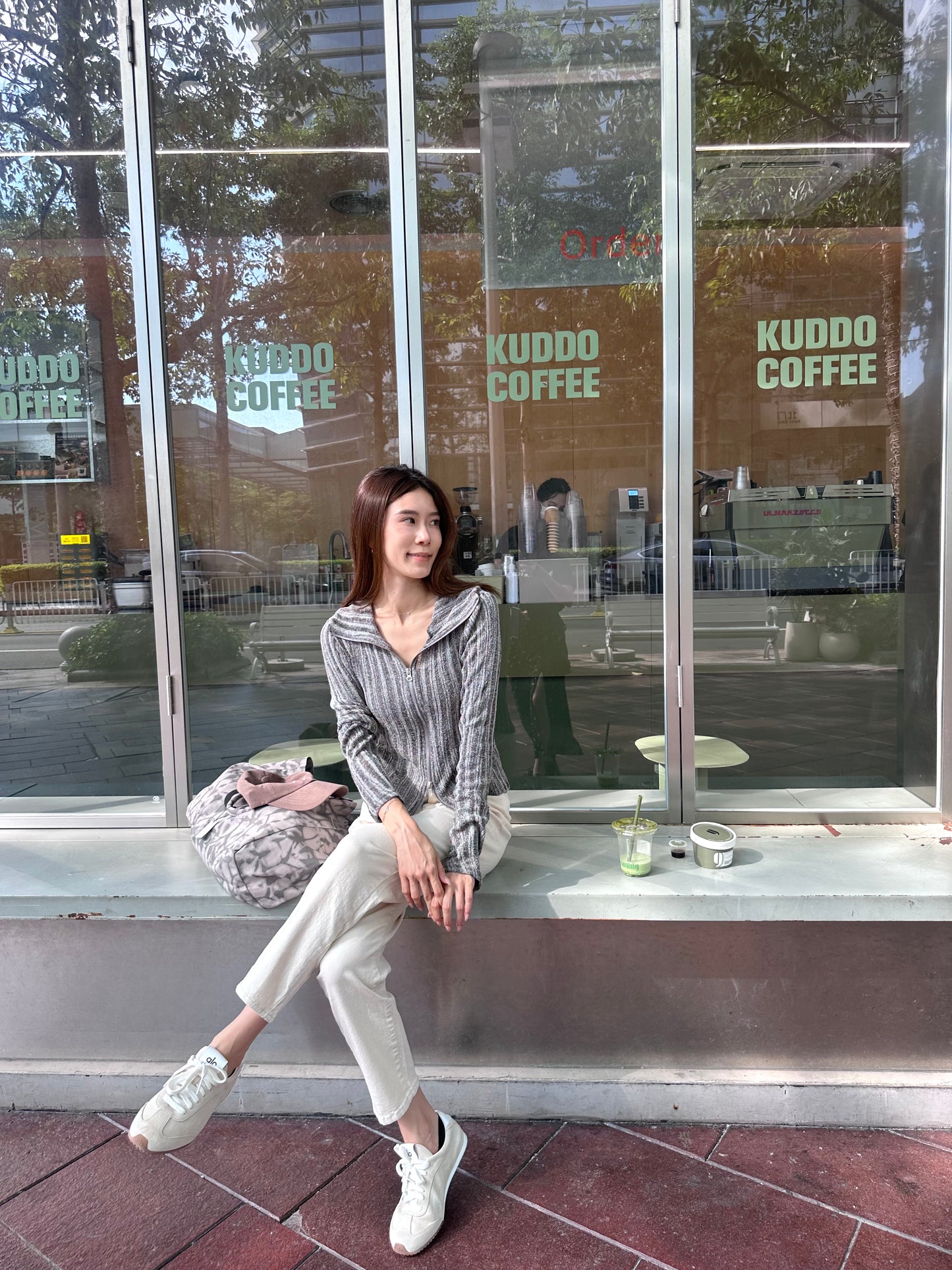 Fluffy Causal 2 Zipped Cardigan