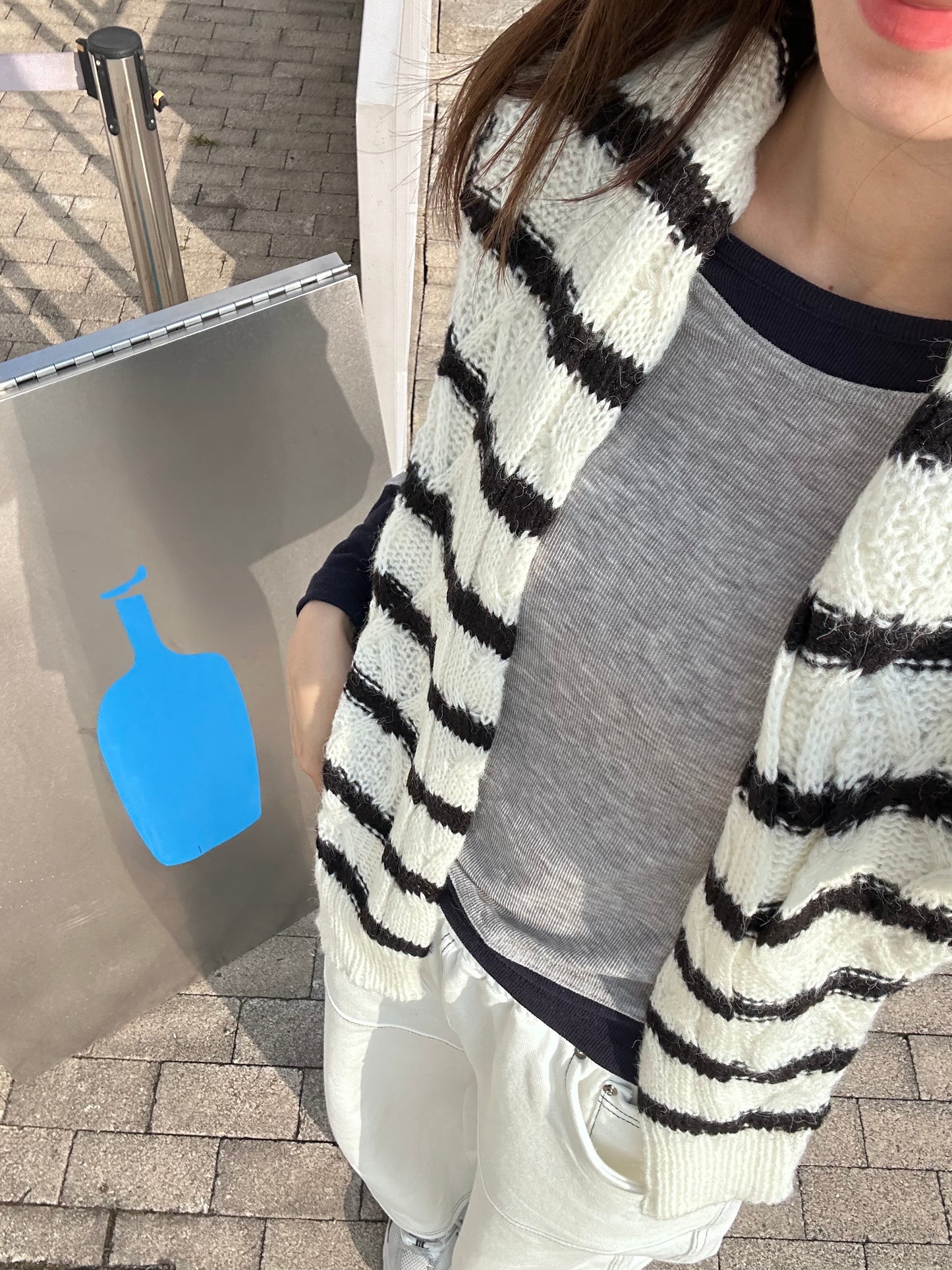Basic Striped Long Sleeves Sweater