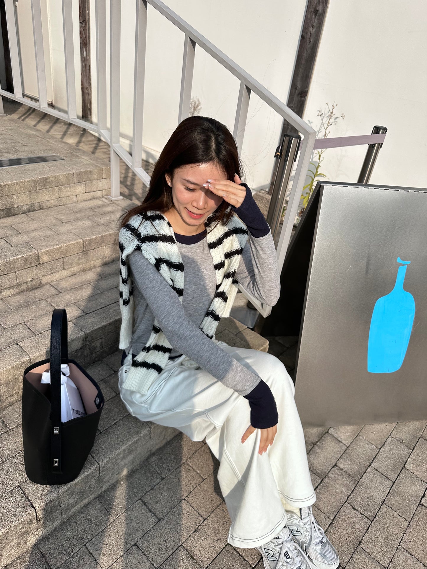 Basic Striped Long Sleeves Sweater