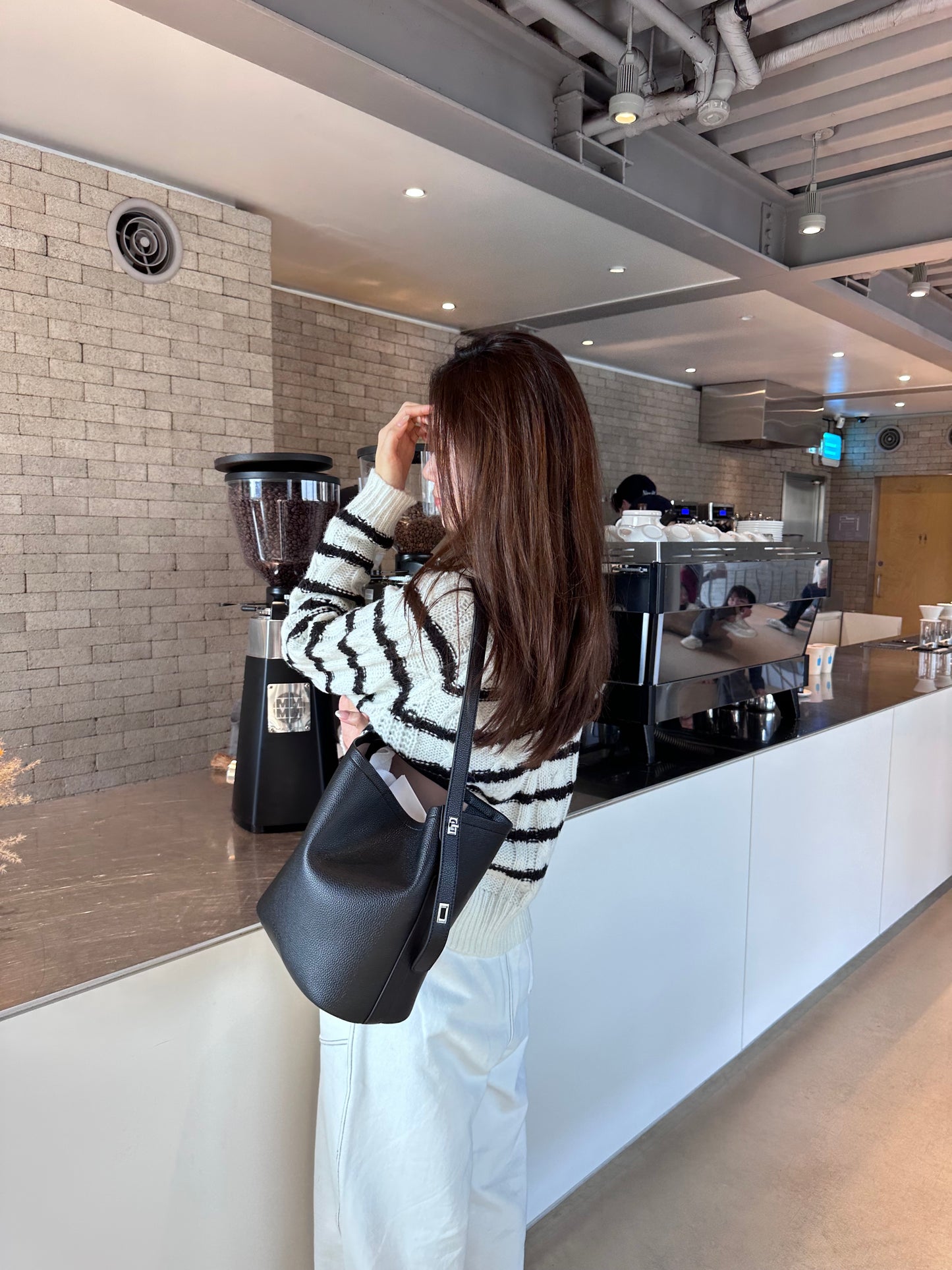 Basic Striped Long Sleeves Sweater