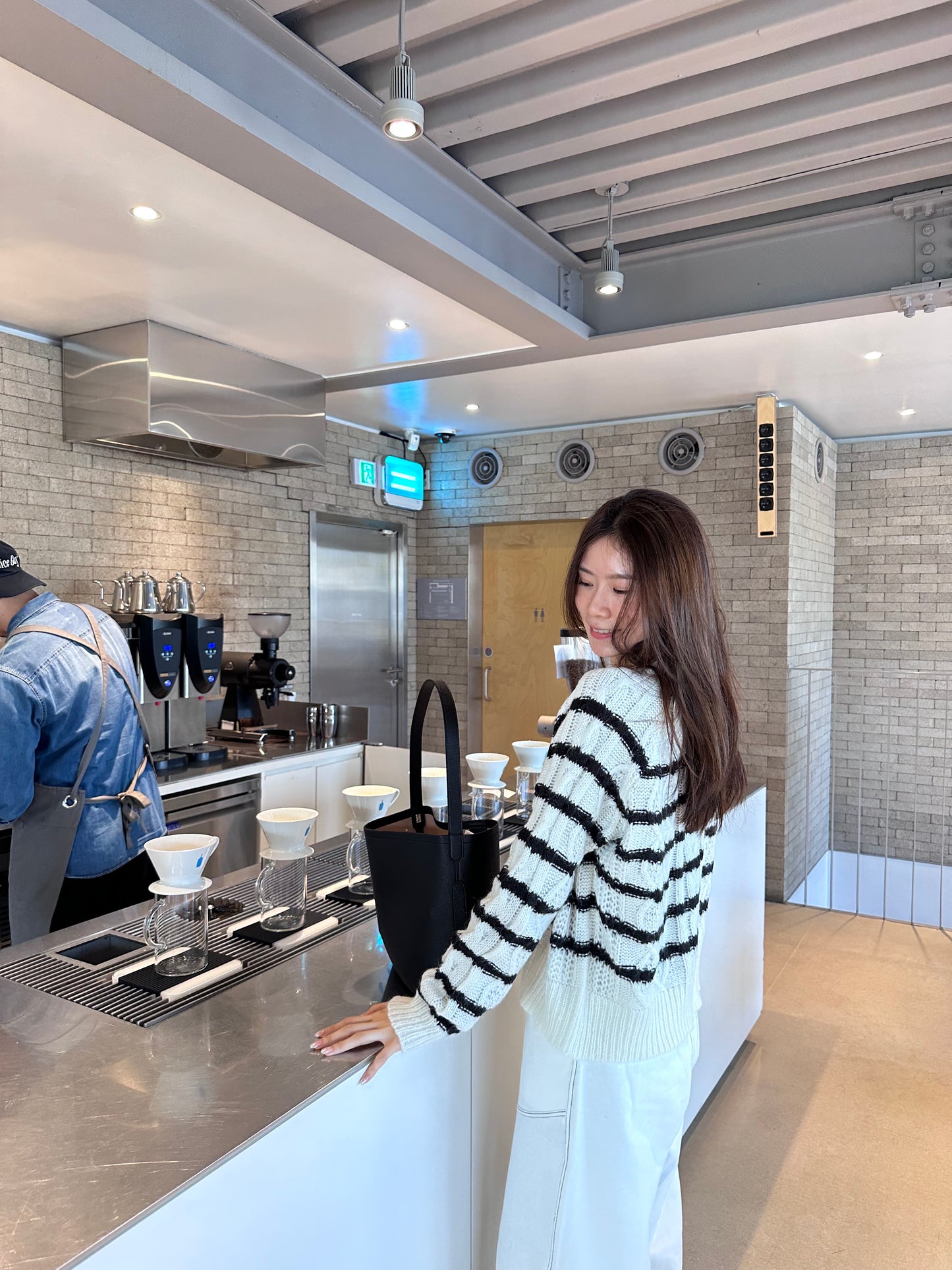 Basic Striped Long Sleeves Sweater