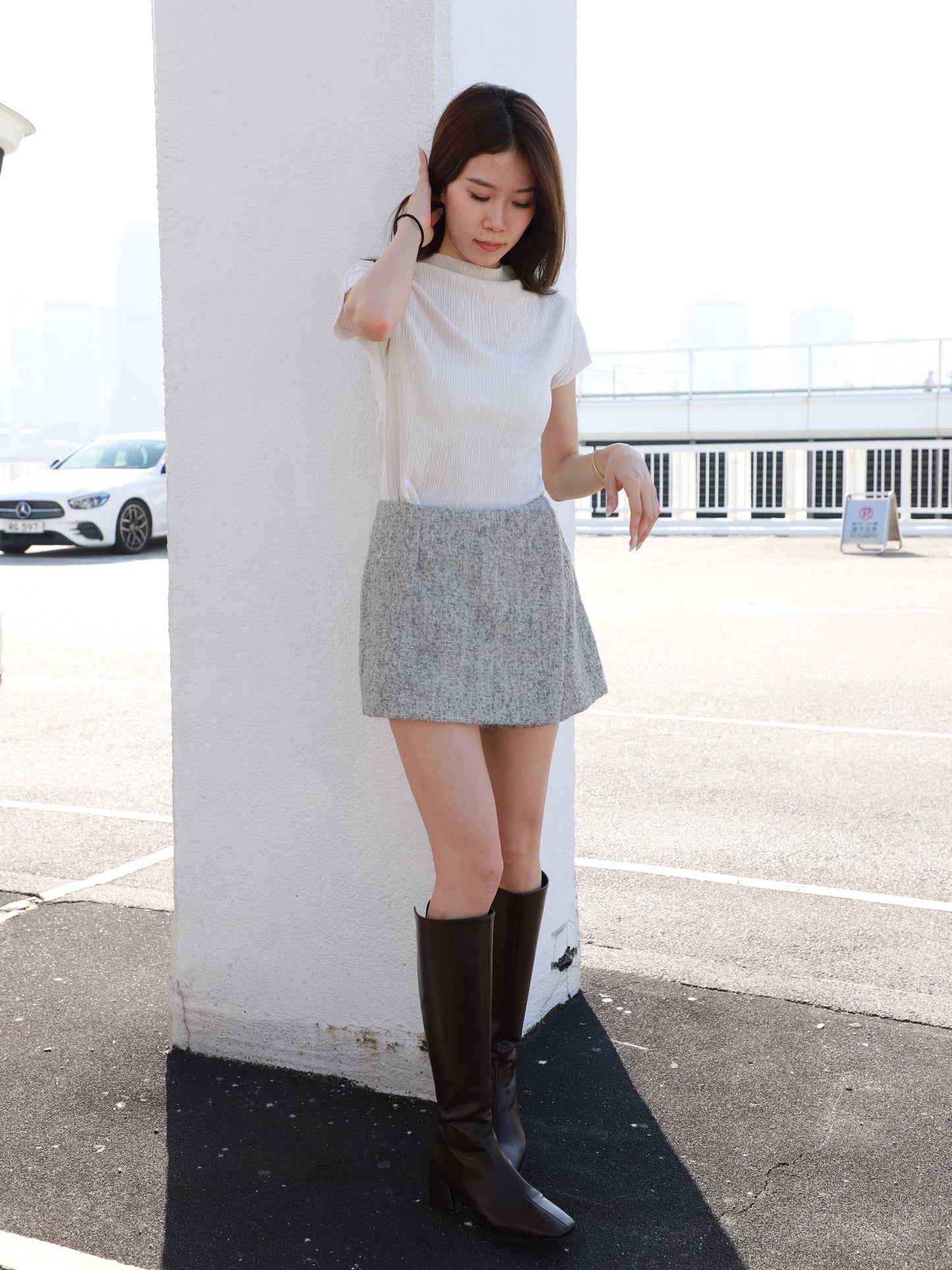 Turtle Neck Velvet T Top