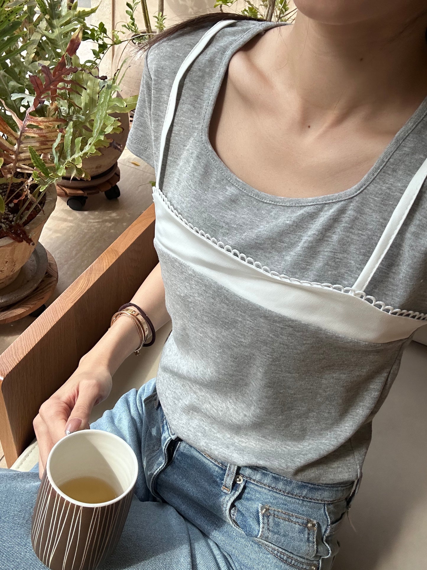 Lacey Pure Cotton T Top