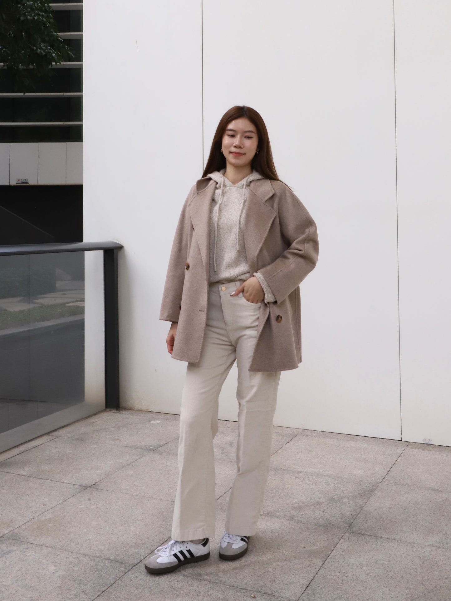 Doubled Wool Basic Coat