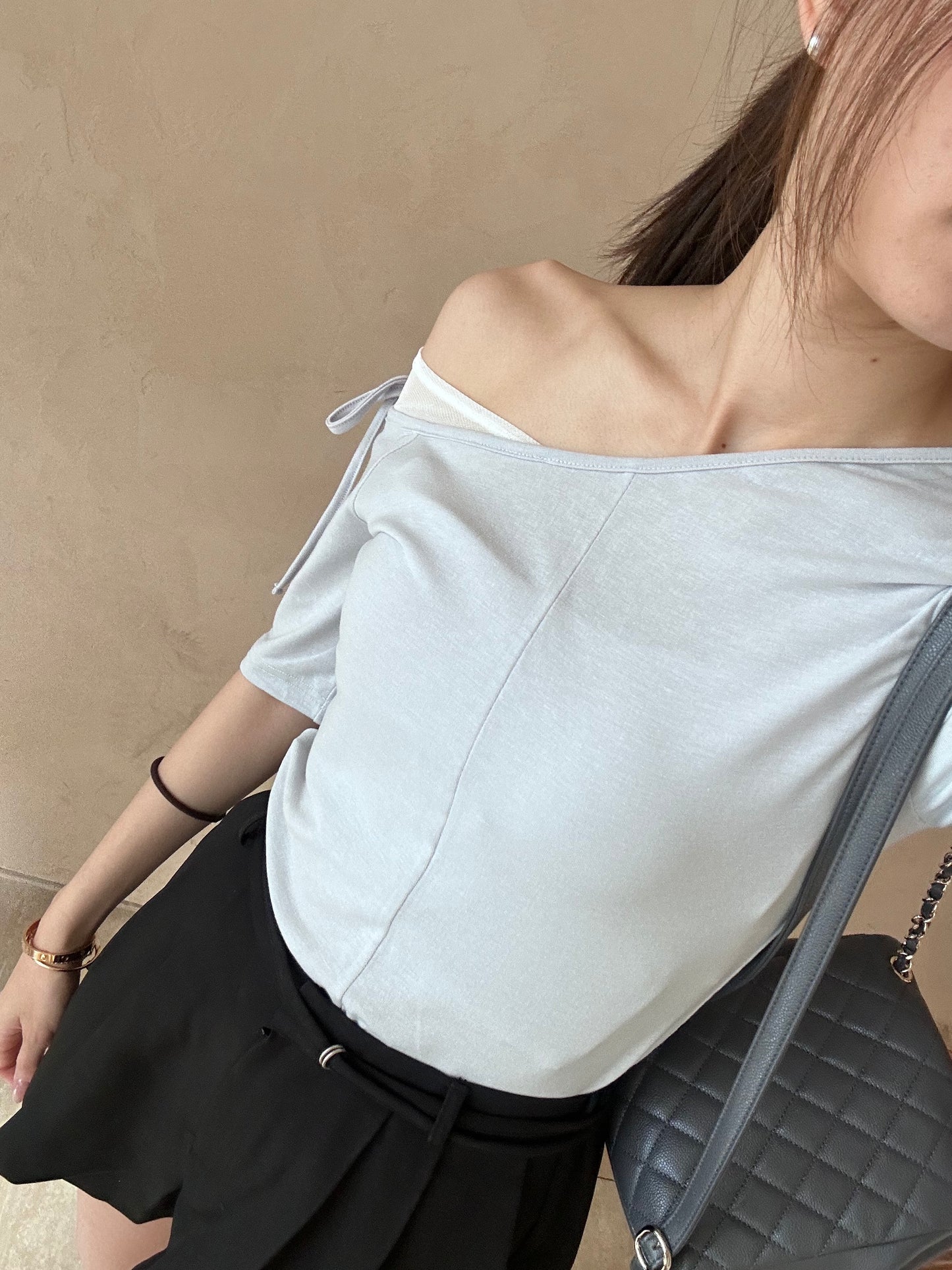 Lace Mix Cotton T Top