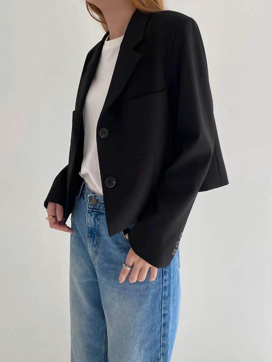 Cropped Basic Blazer