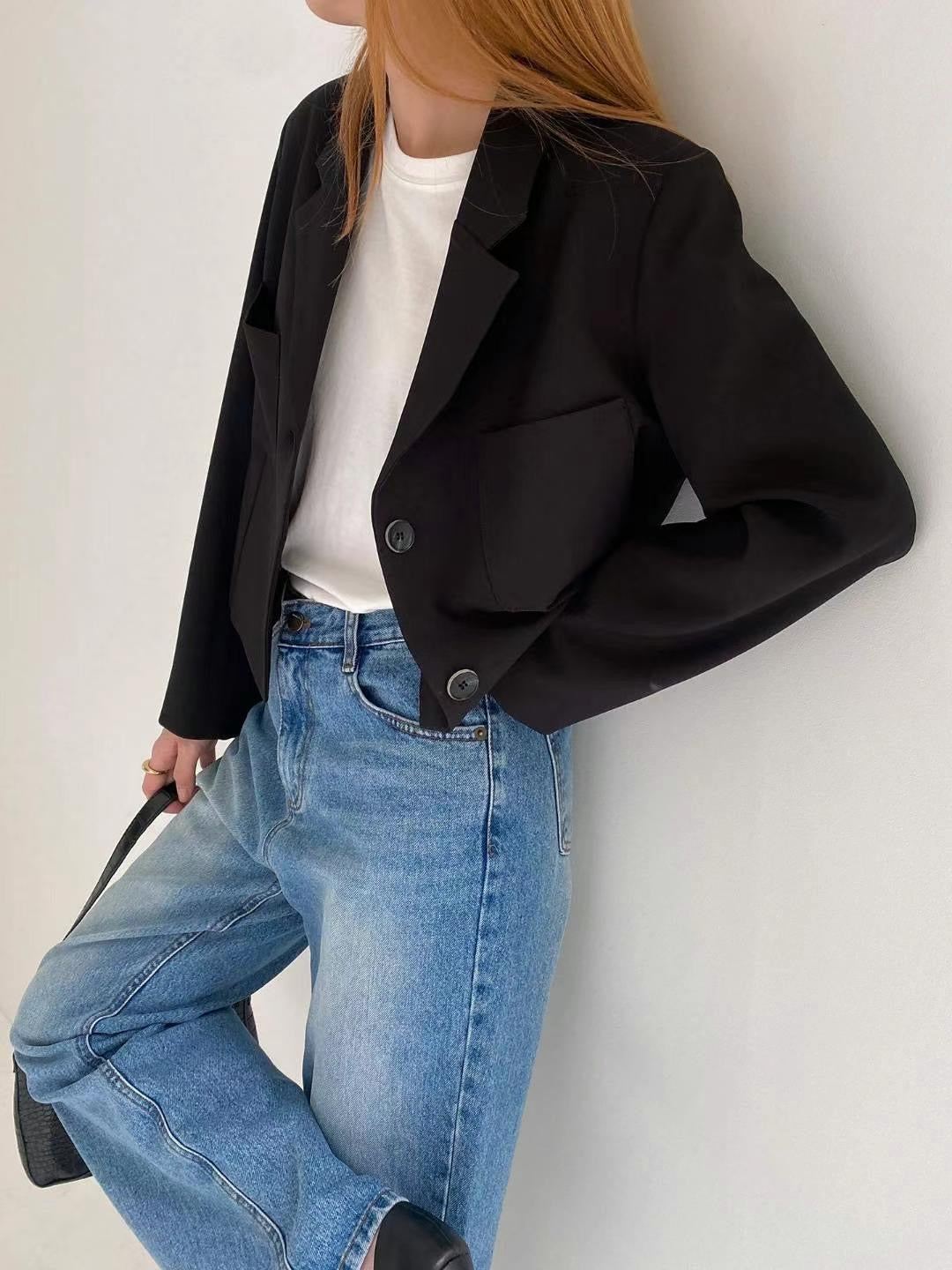 Cropped Basic Blazer