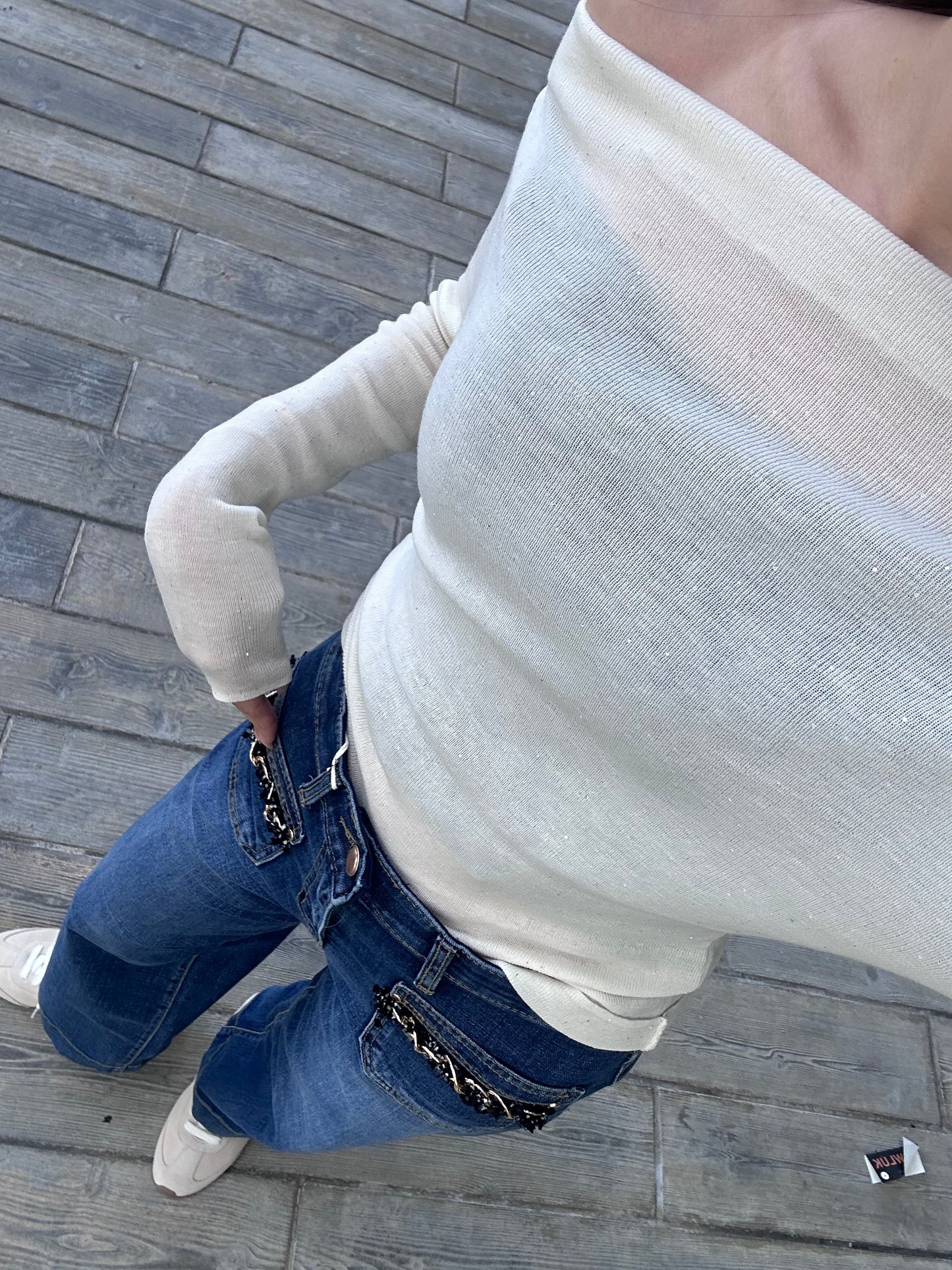 Bling Bling Wool Long Sleeves Top
