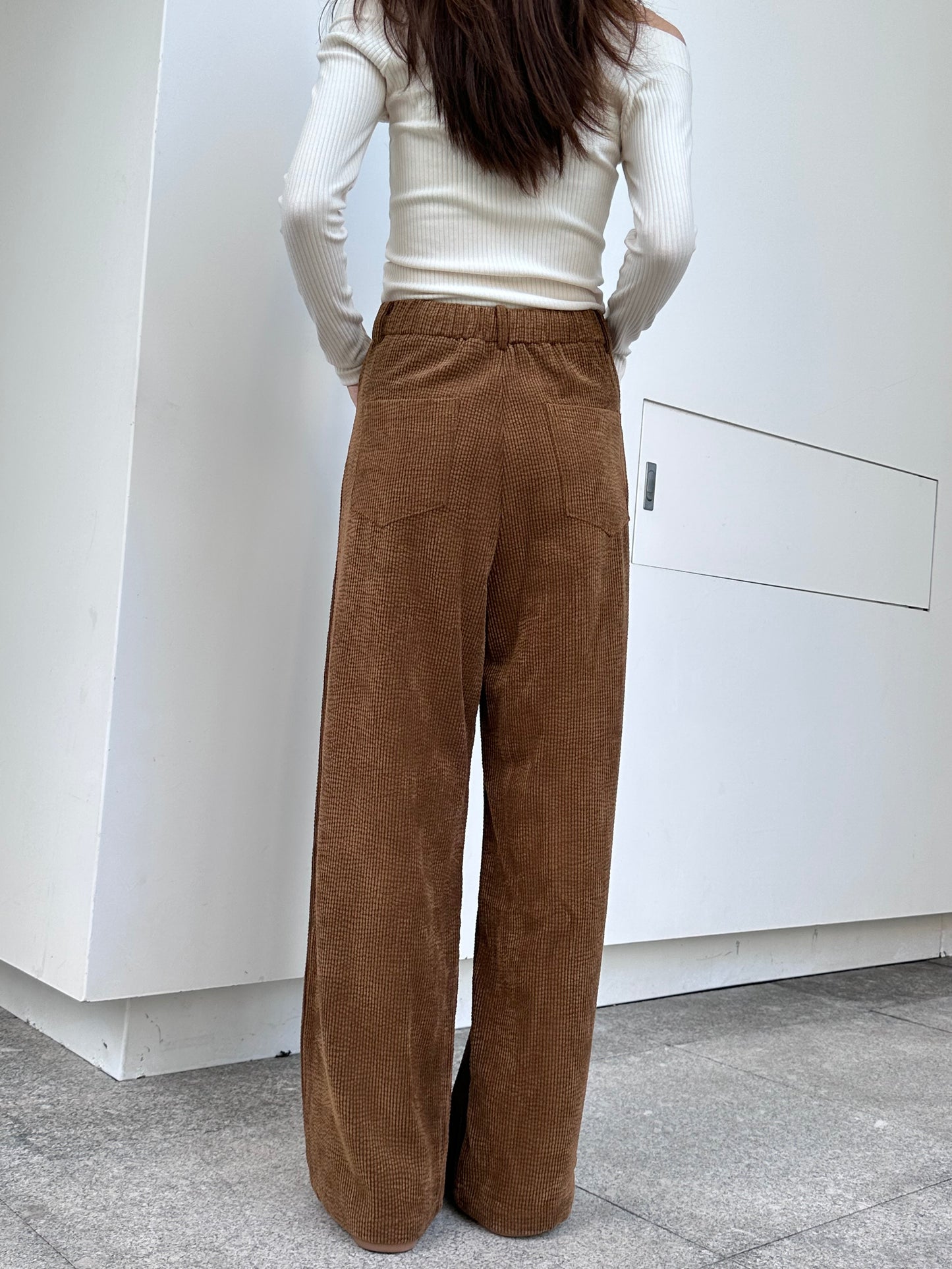 Velvet Wide Leg Pants