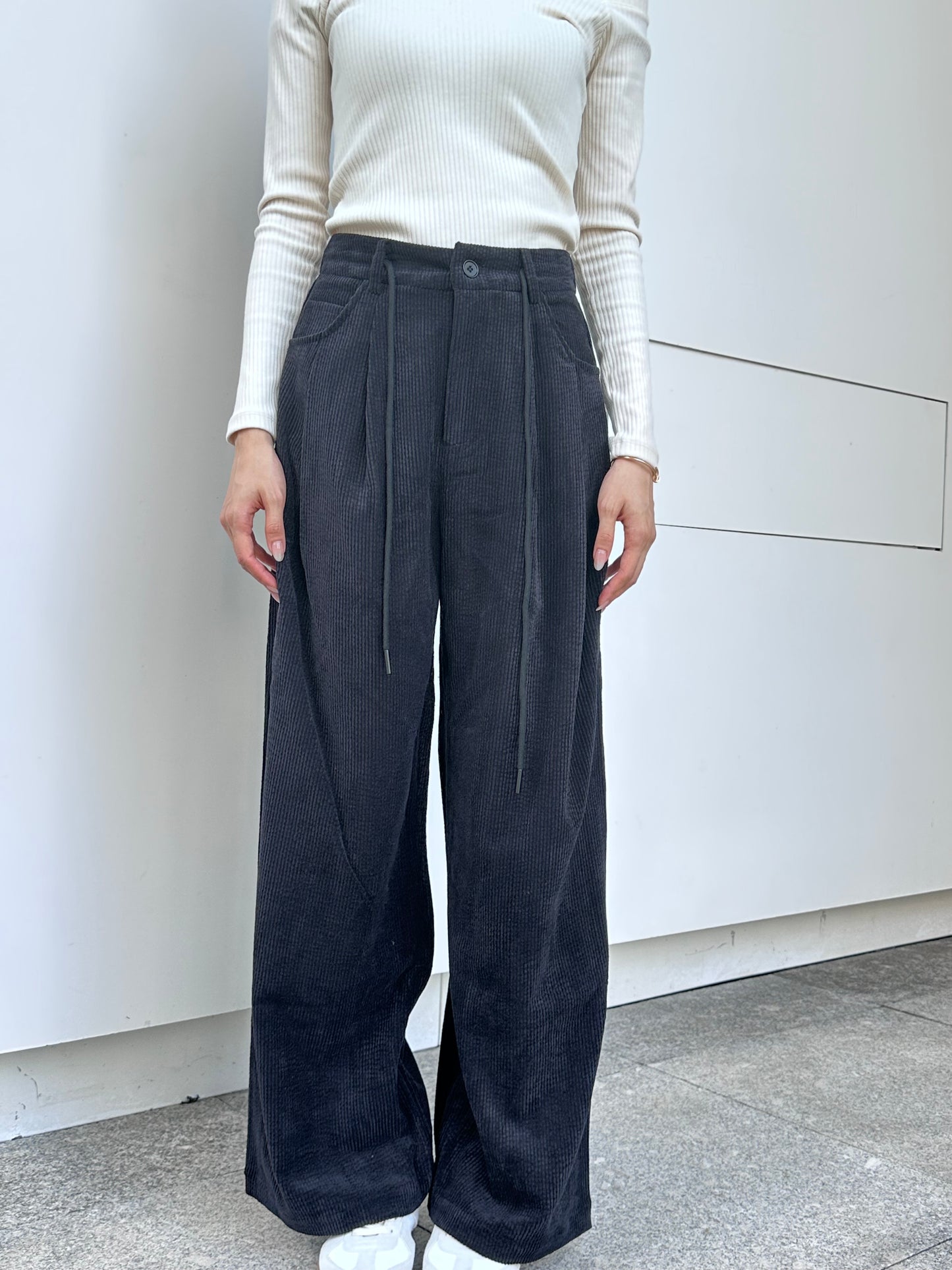 Velvet Wide Leg Pants