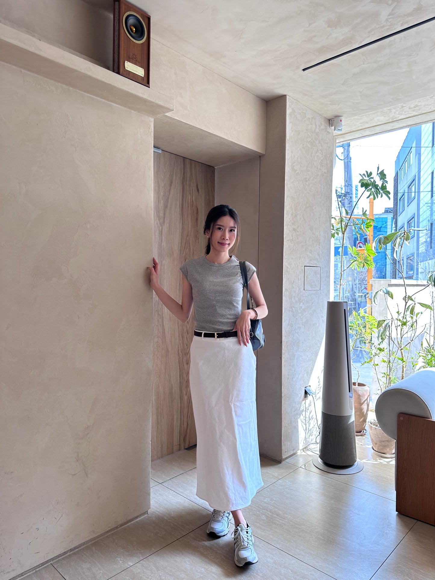 Denim Mermaid White Skirt (without belt)