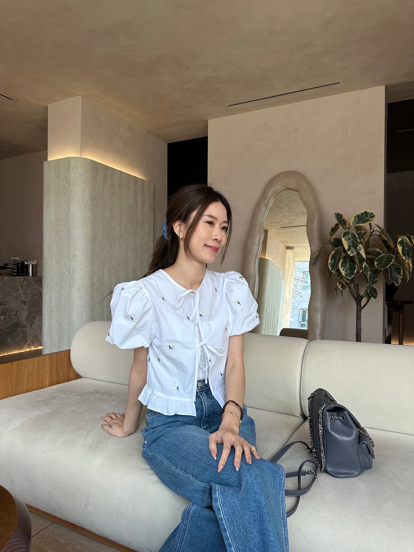 French Sunflower Shirt Top