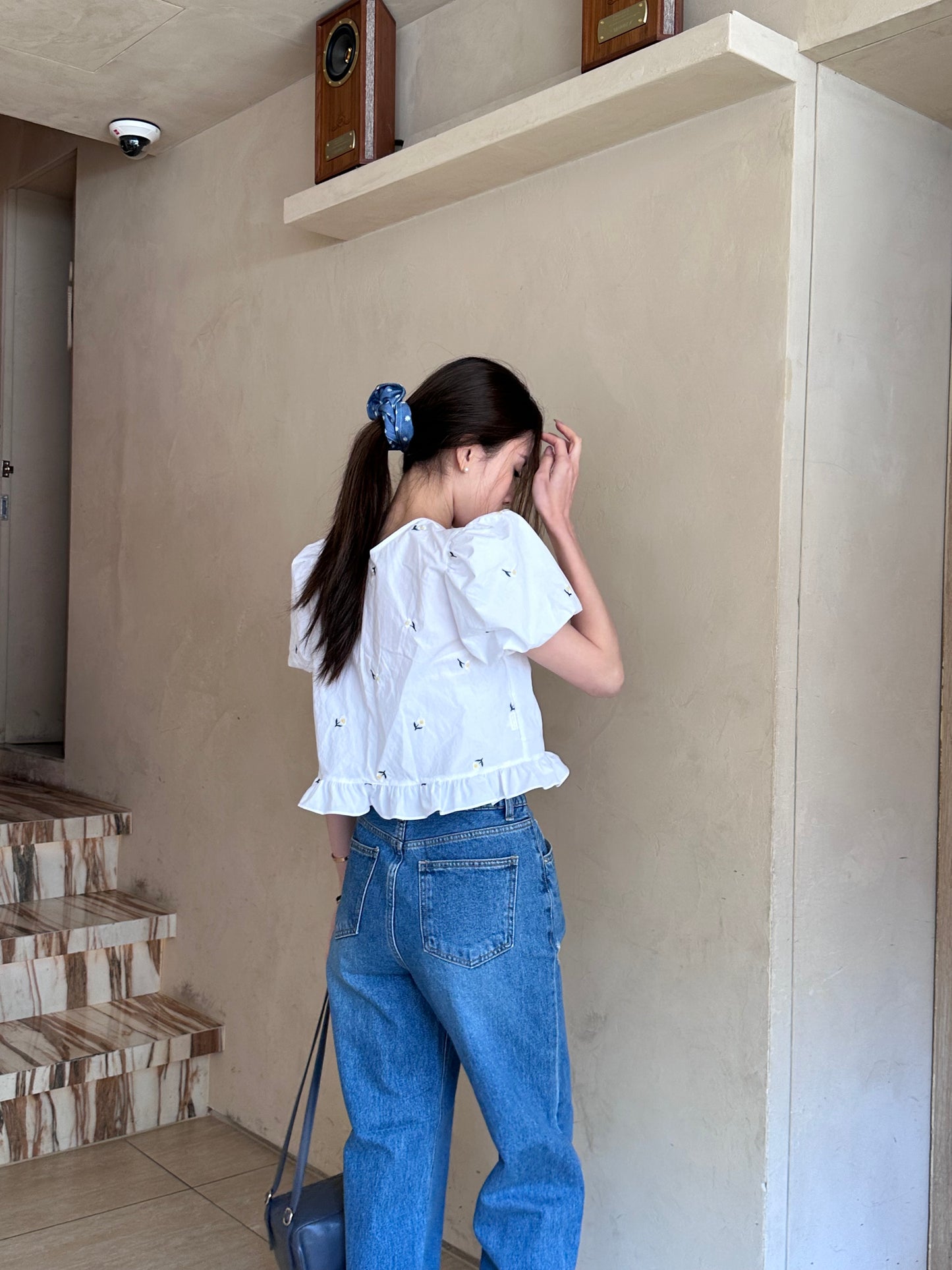 French Sunflower Shirt Top