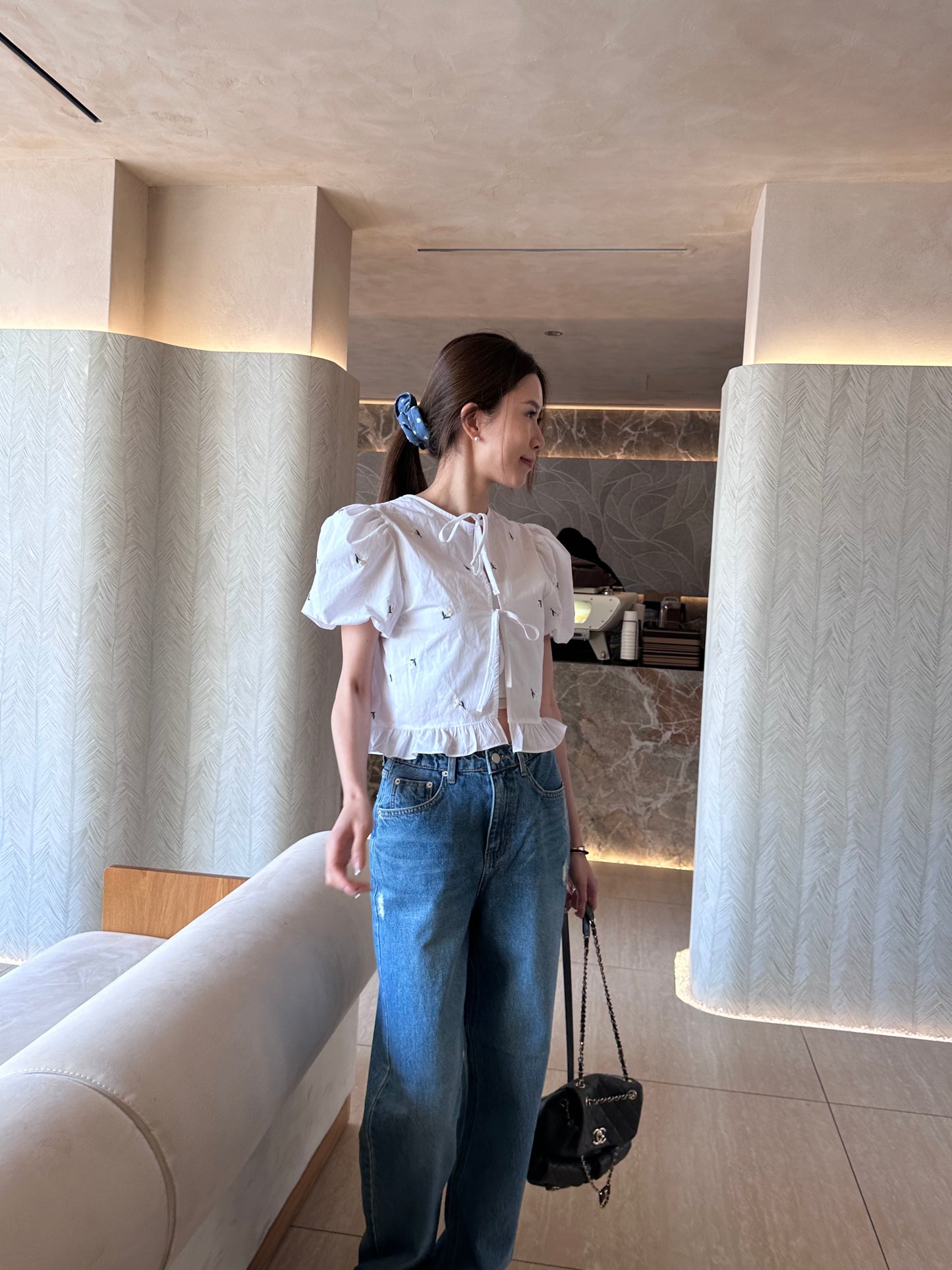 French Sunflower Shirt Top