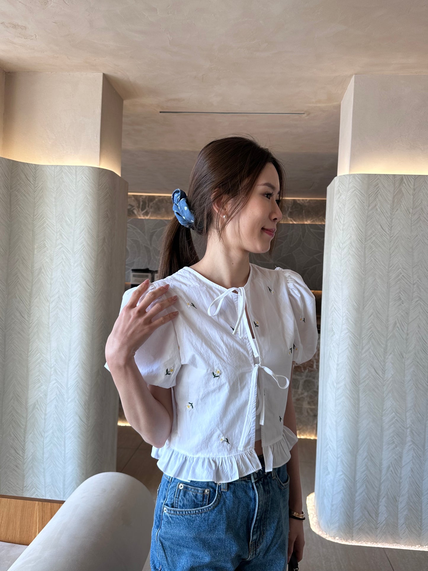 French Sunflower Shirt Top