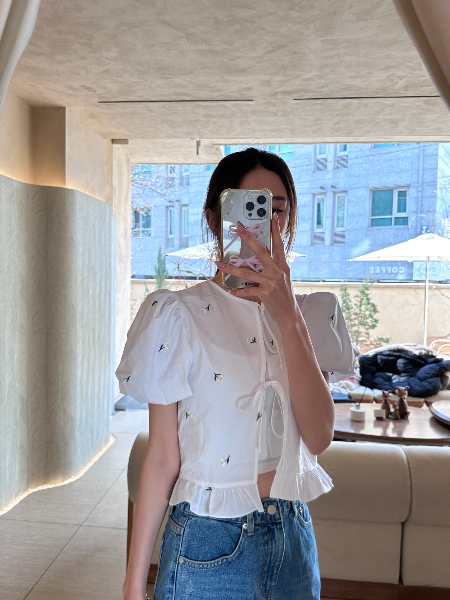 French Sunflower Shirt Top