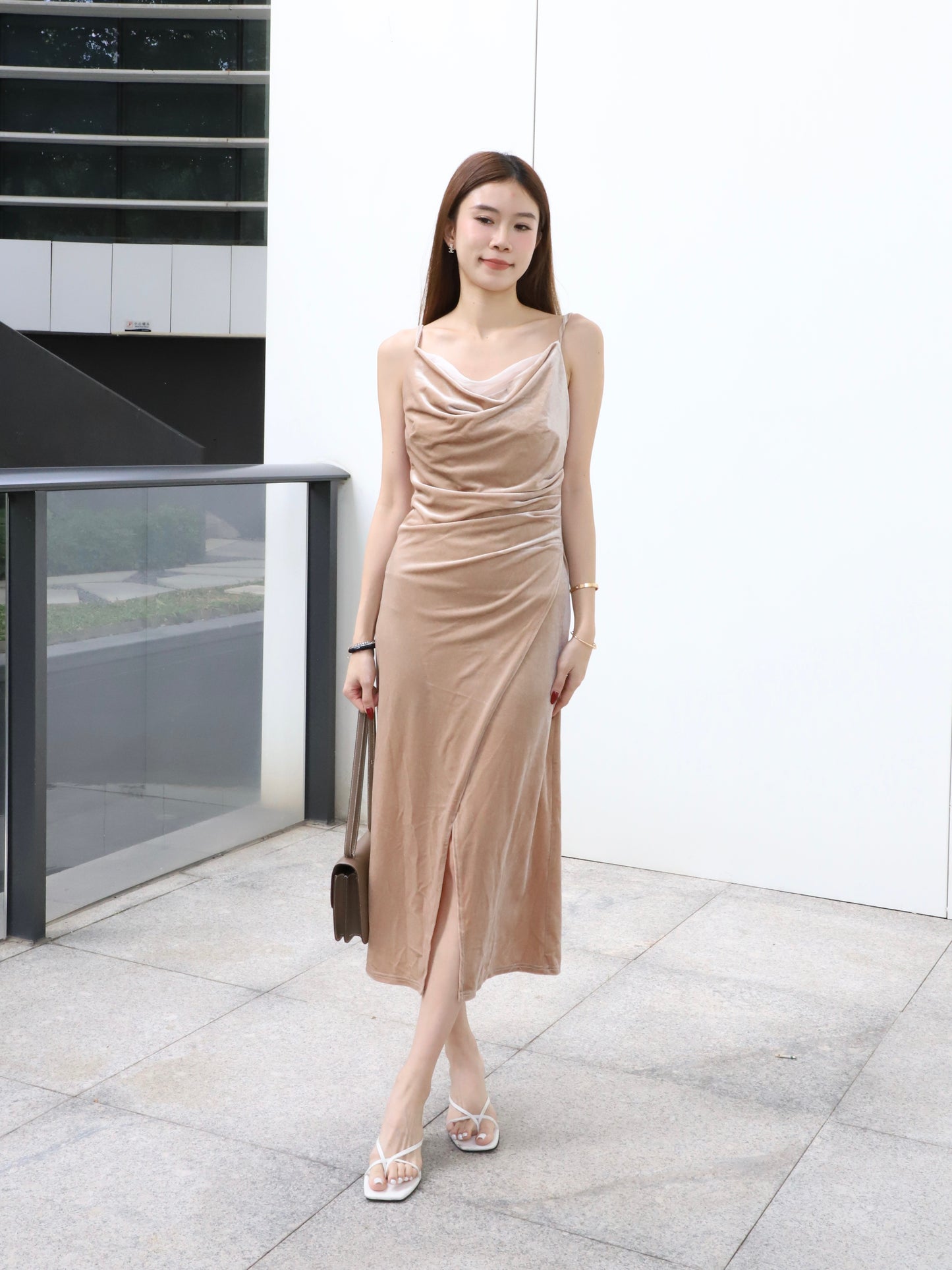 ashchic made Velvet Maxi Dress