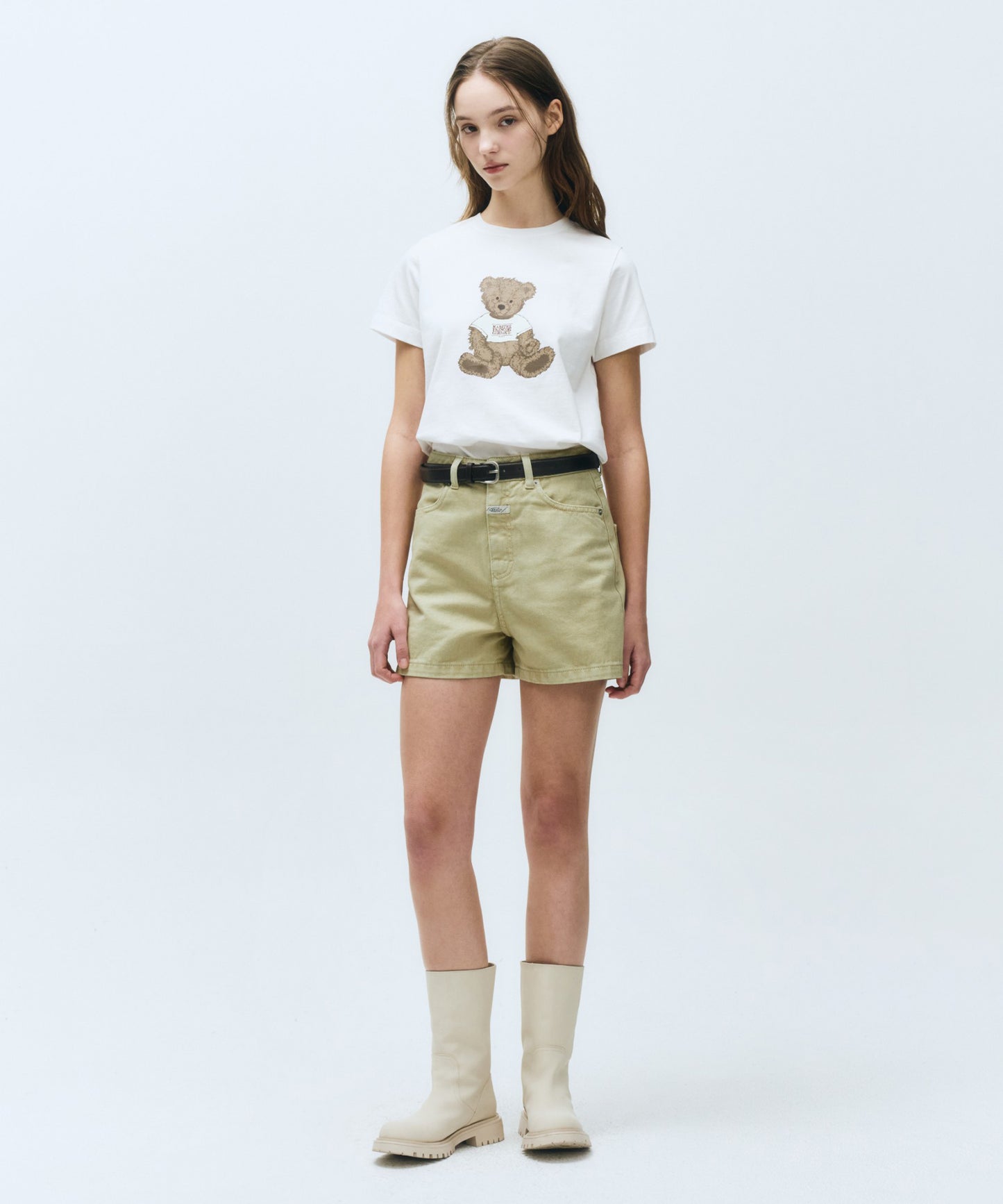 W DOODLE BEAR TEE