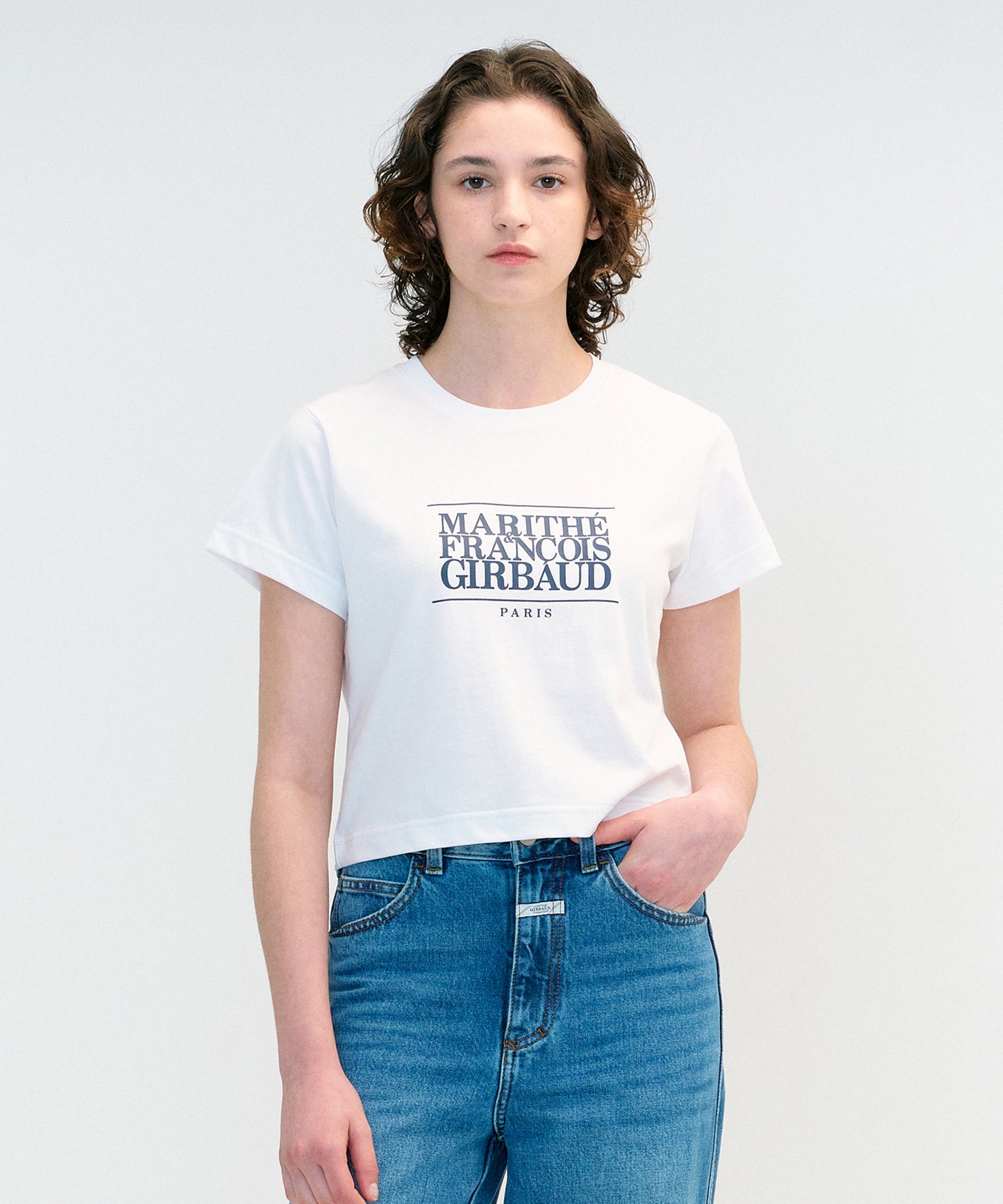 W CLASSIC LOGO CROP TEE