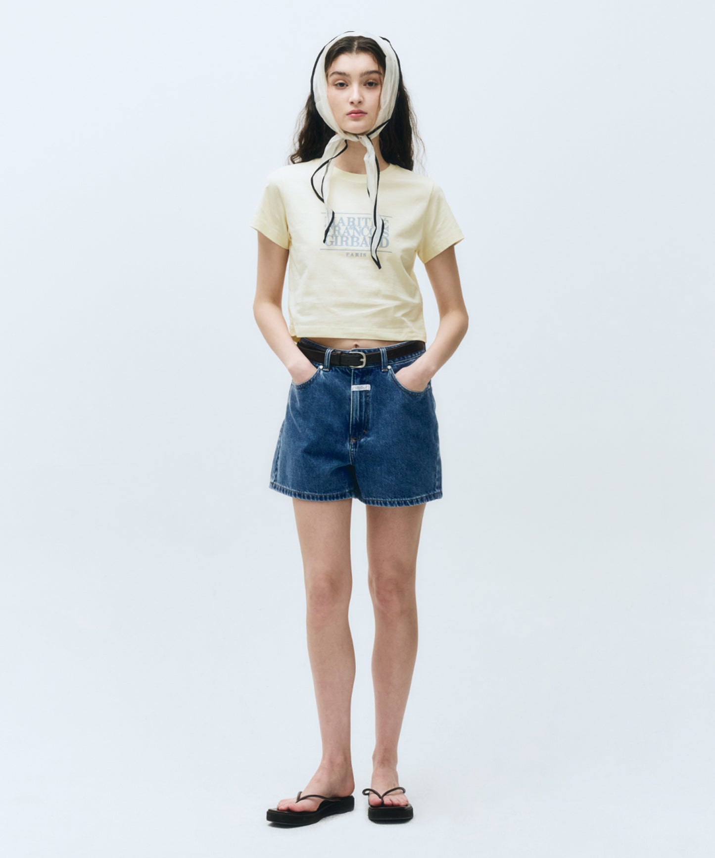 W CLASSIC LOGO CROP TEE