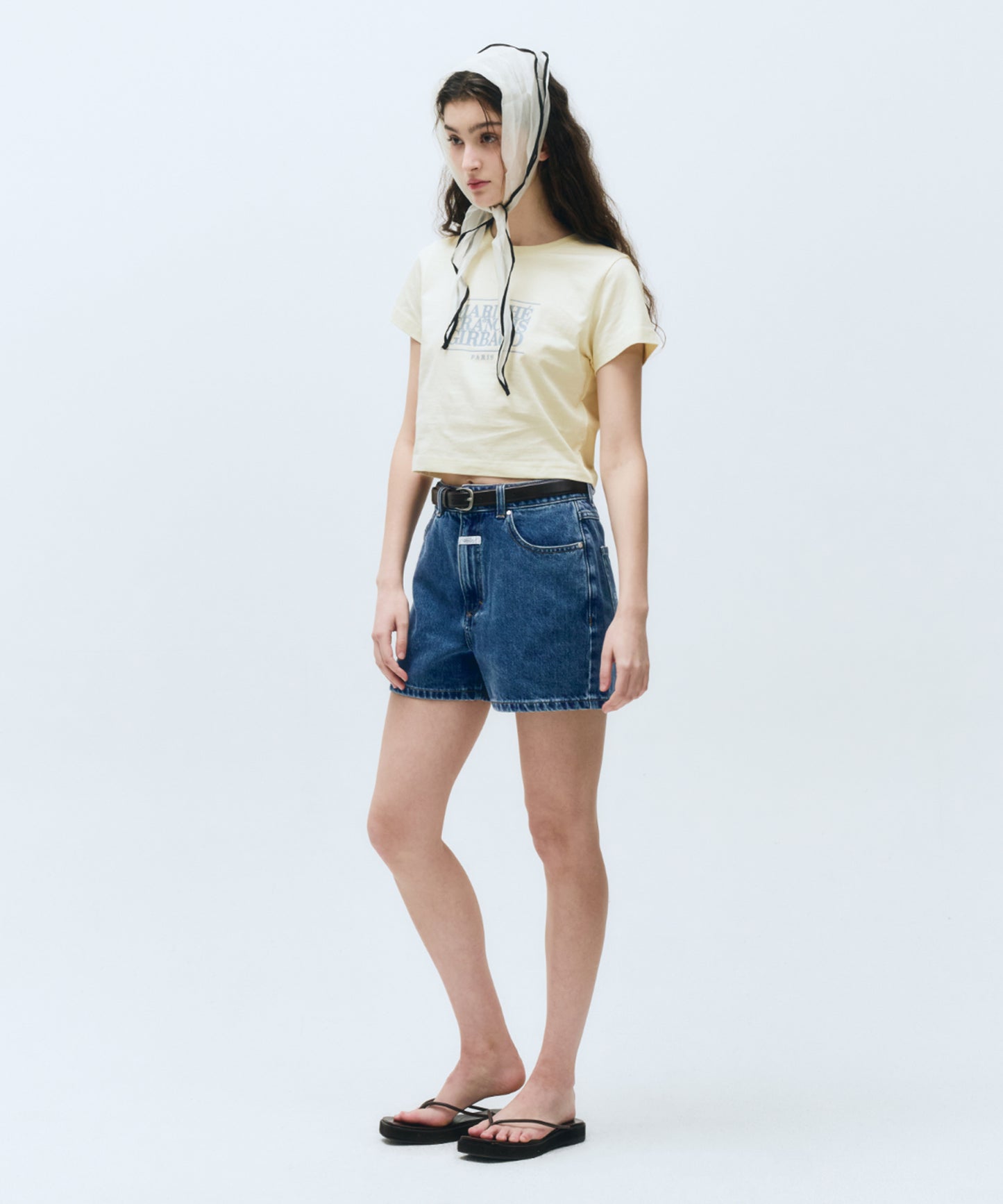 W CLASSIC LOGO CROP TEE