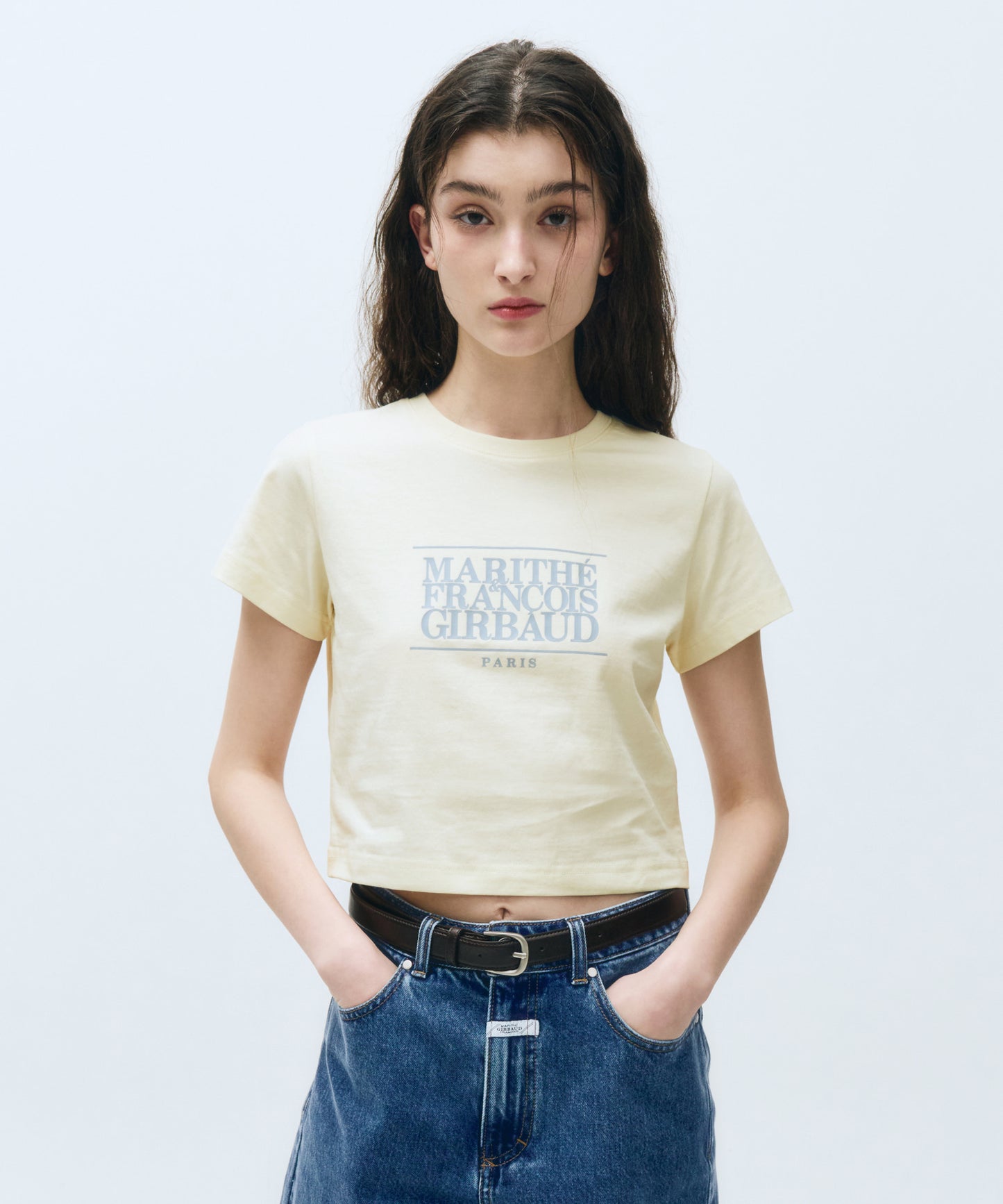 W CLASSIC LOGO CROP TEE