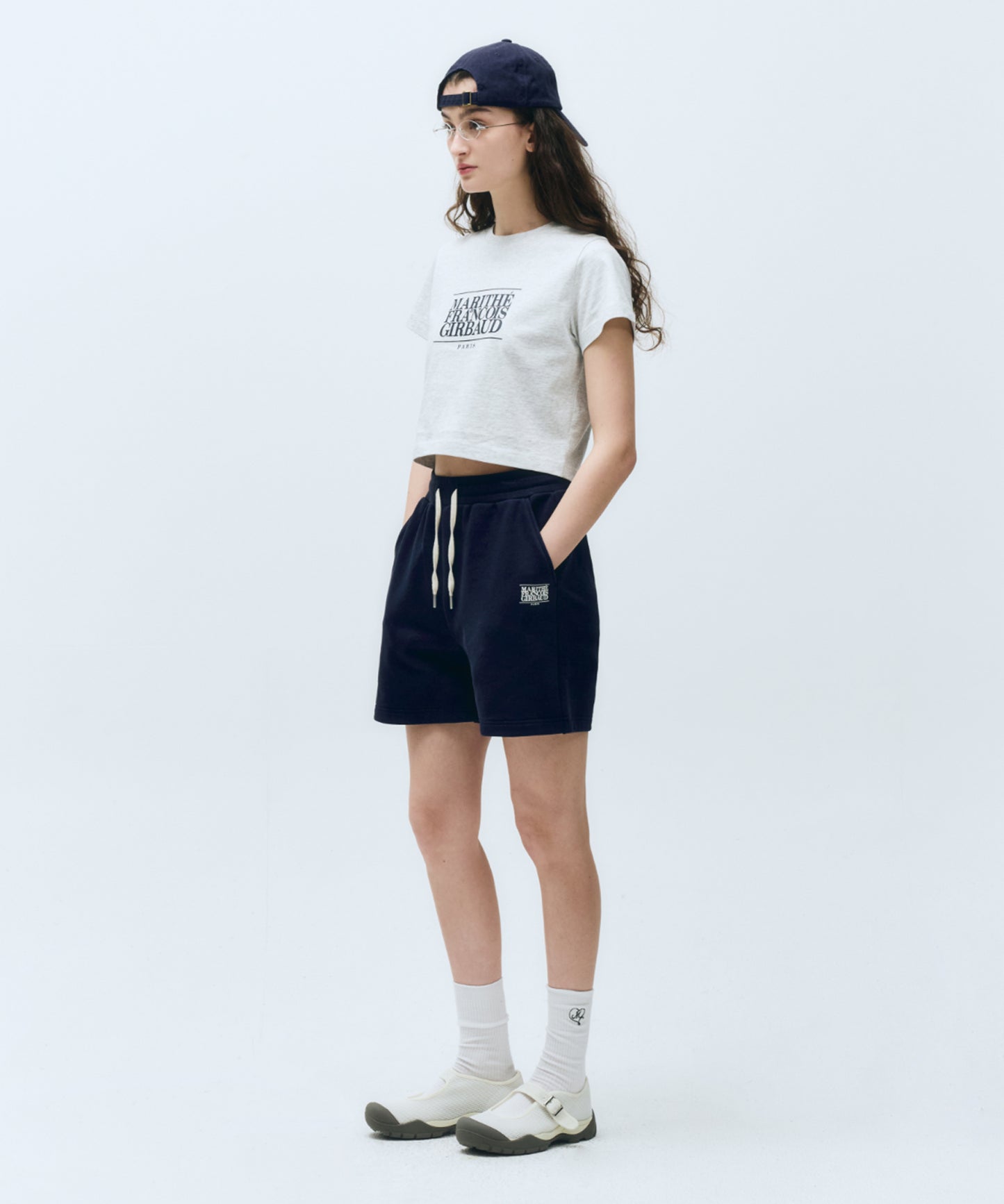W CLASSIC LOGO CROP TEE