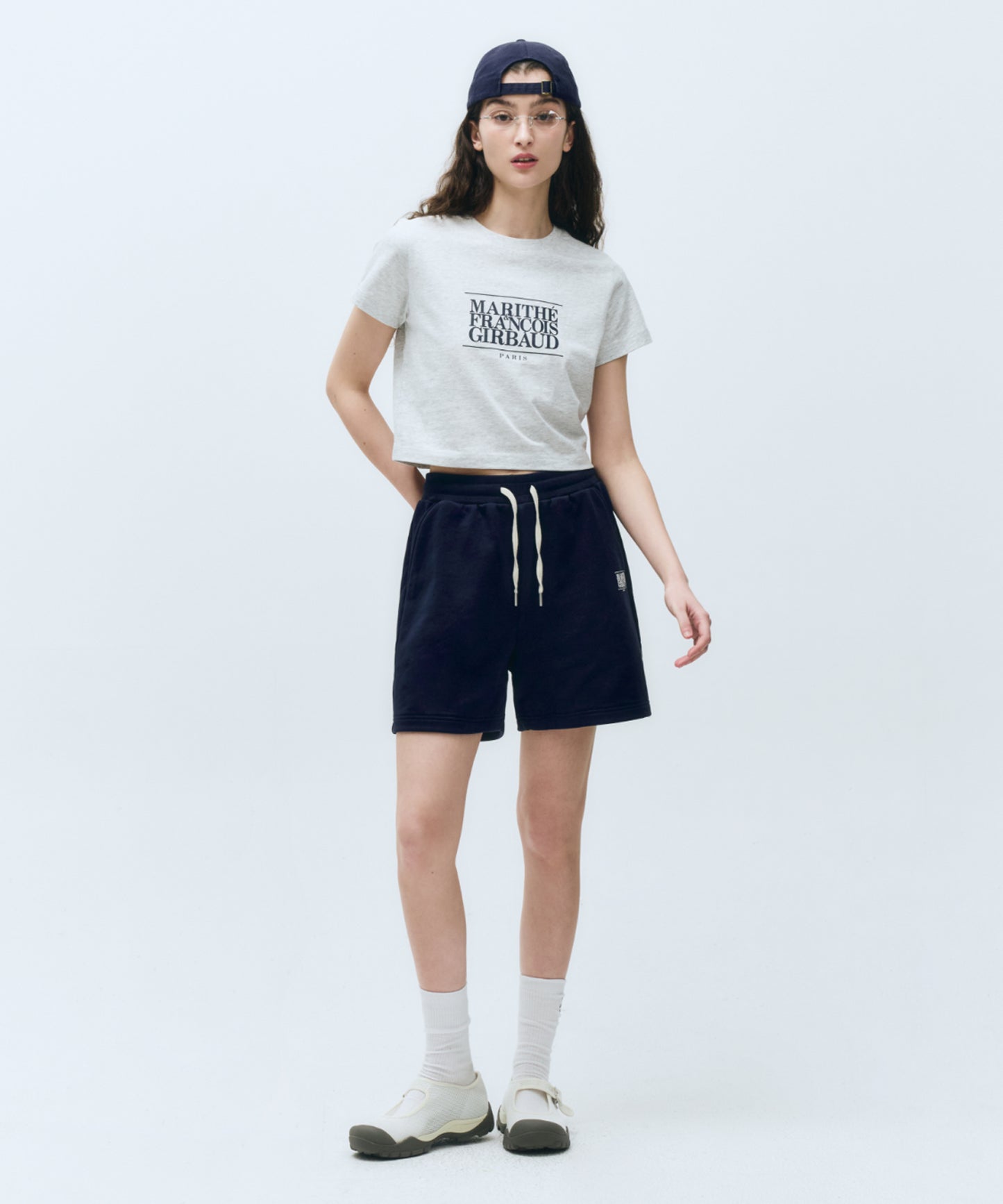 W CLASSIC LOGO CROP TEE