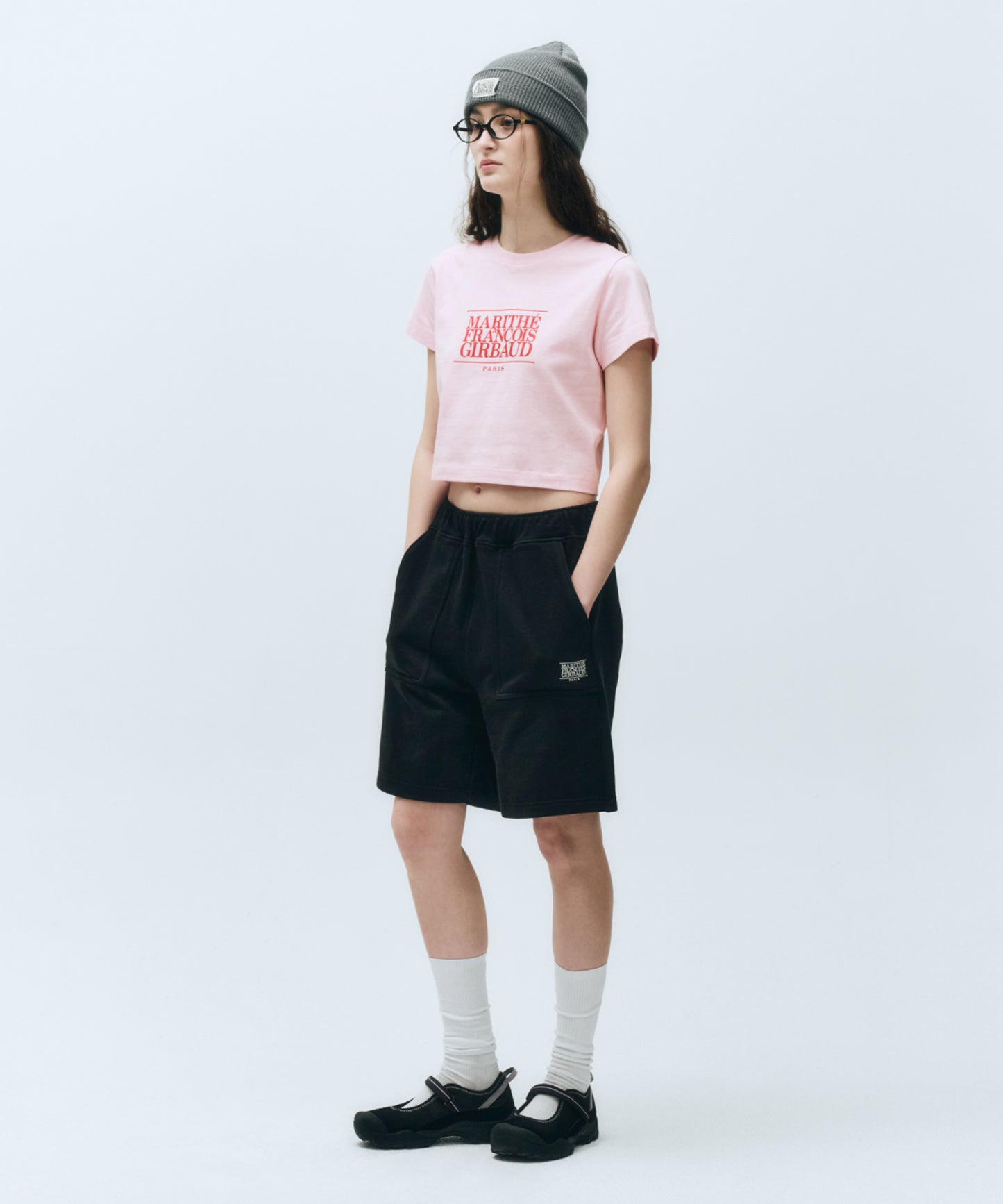 W CLASSIC LOGO CROP TEE