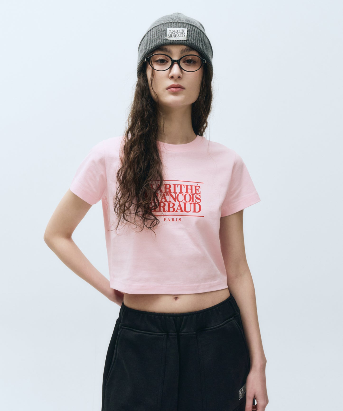 W CLASSIC LOGO CROP TEE