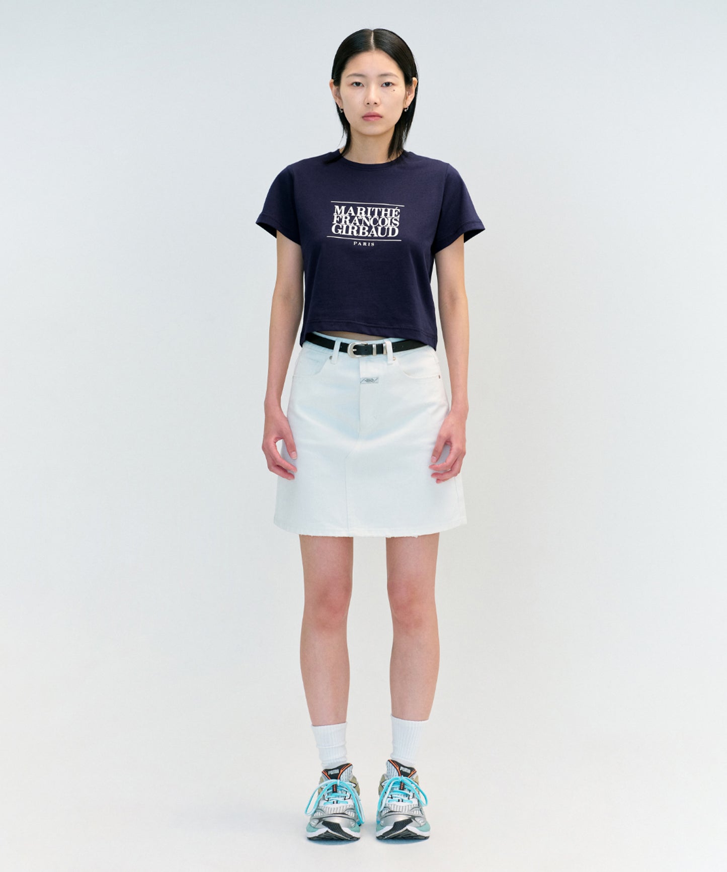 W CLASSIC LOGO CROP TEE