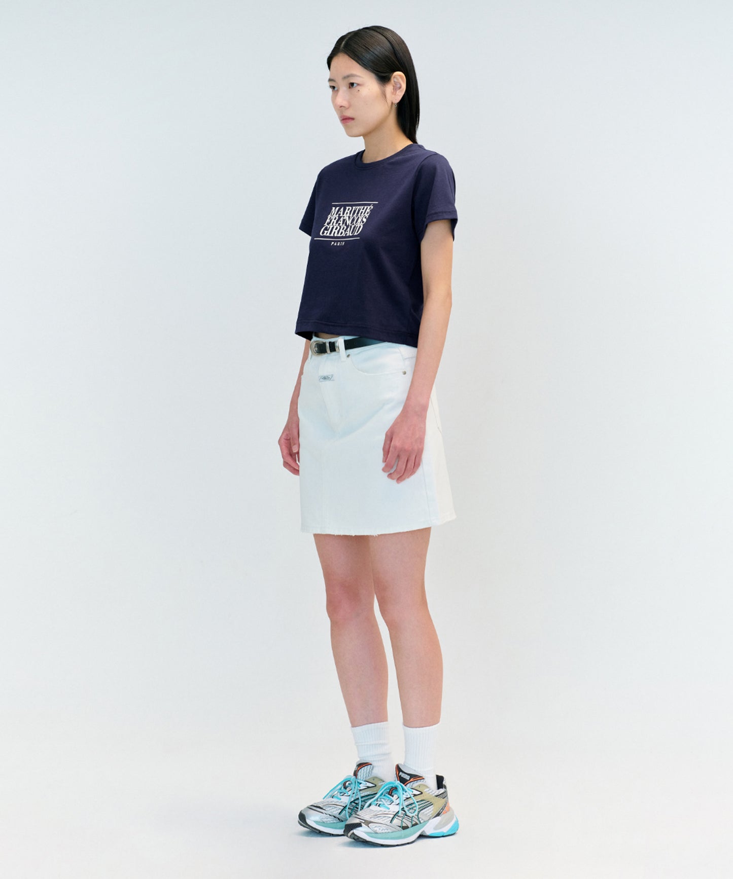 W CLASSIC LOGO CROP TEE
