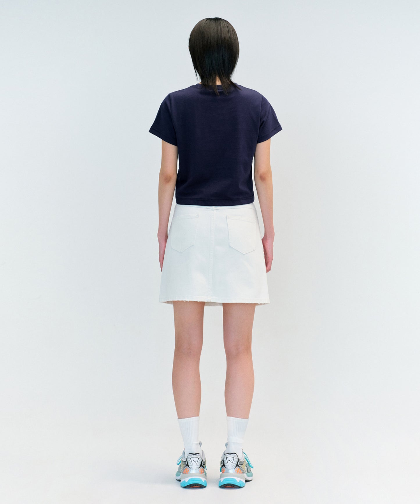 W CLASSIC LOGO CROP TEE