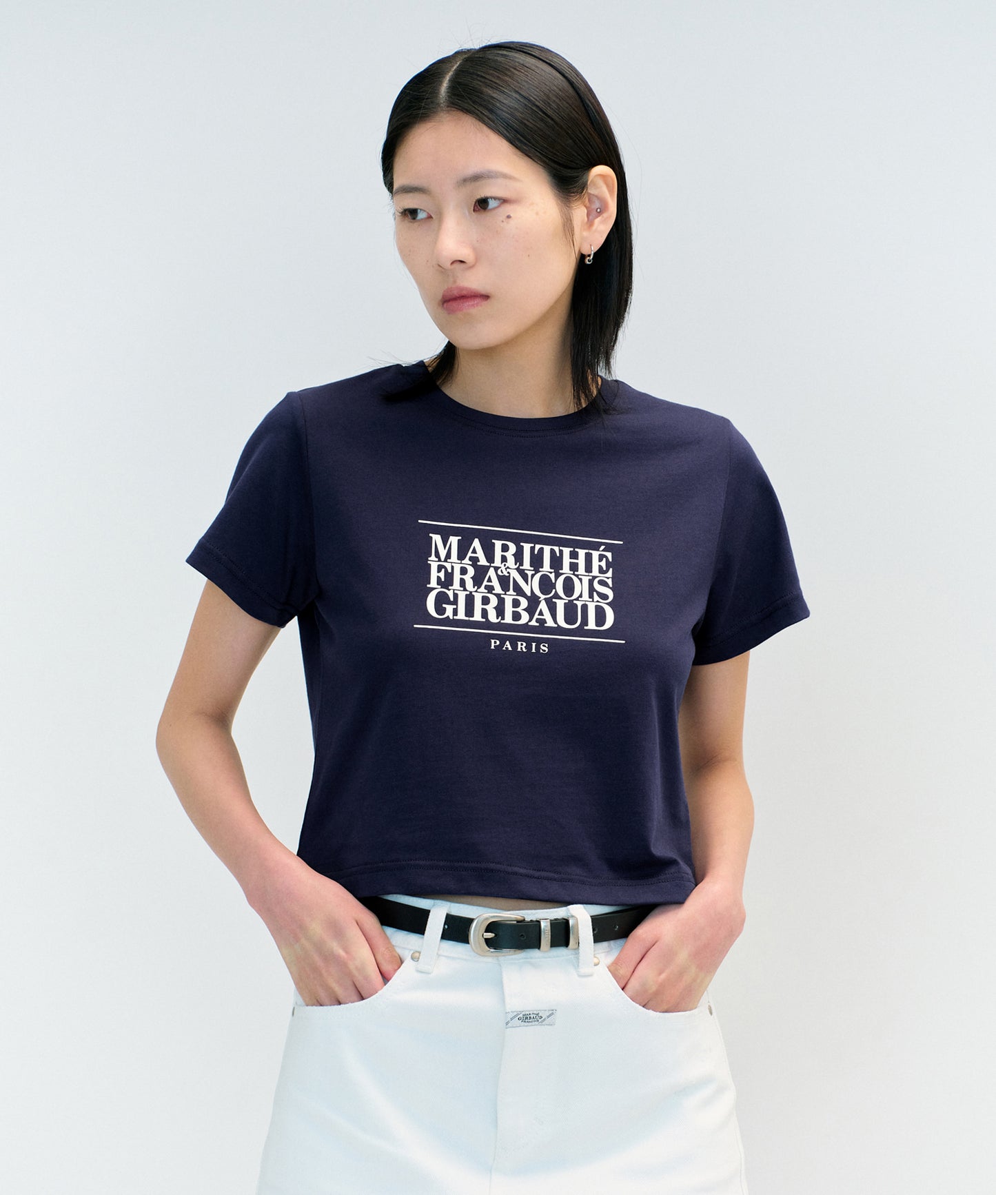 W CLASSIC LOGO CROP TEE