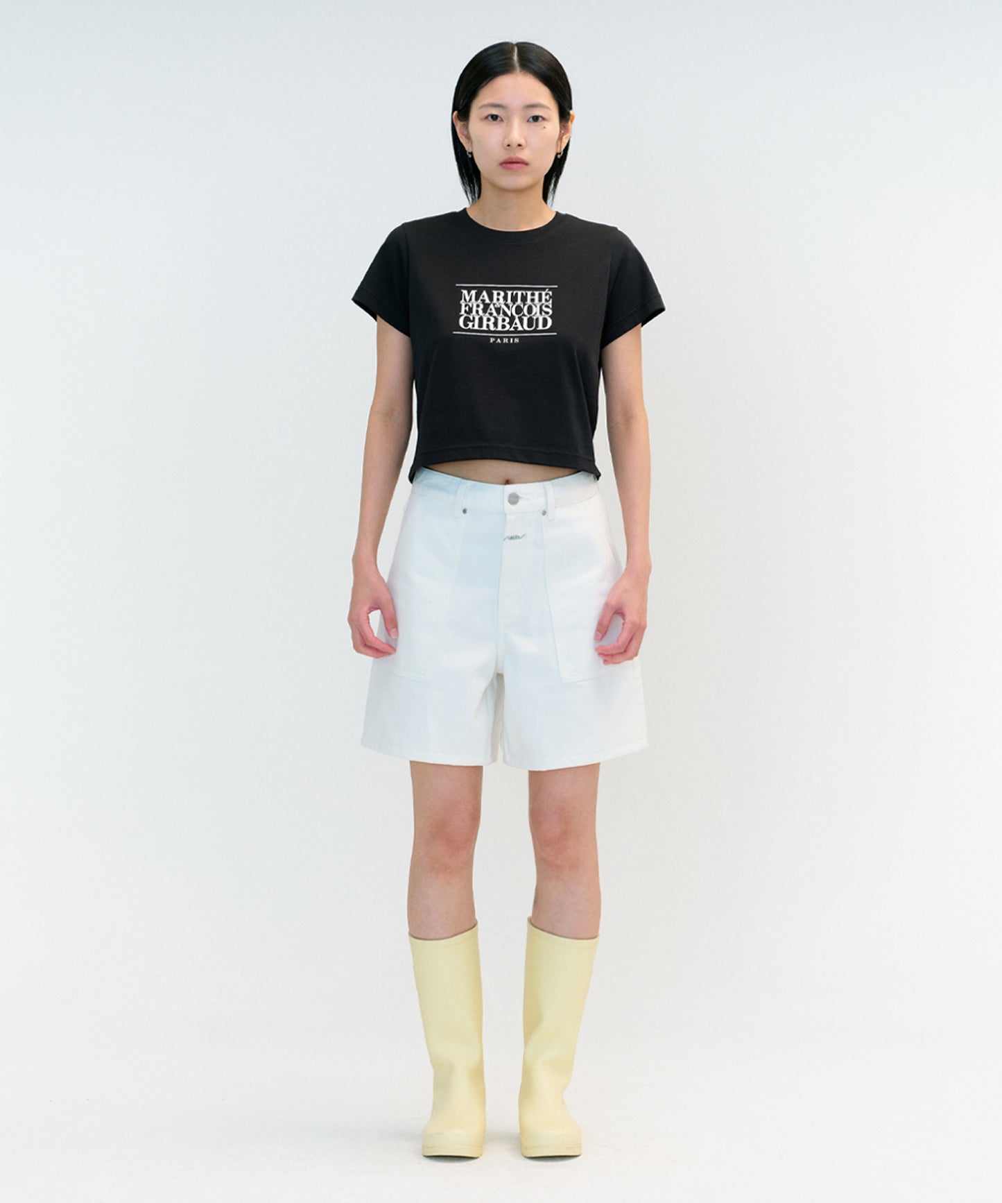W CLASSIC LOGO CROP TEE