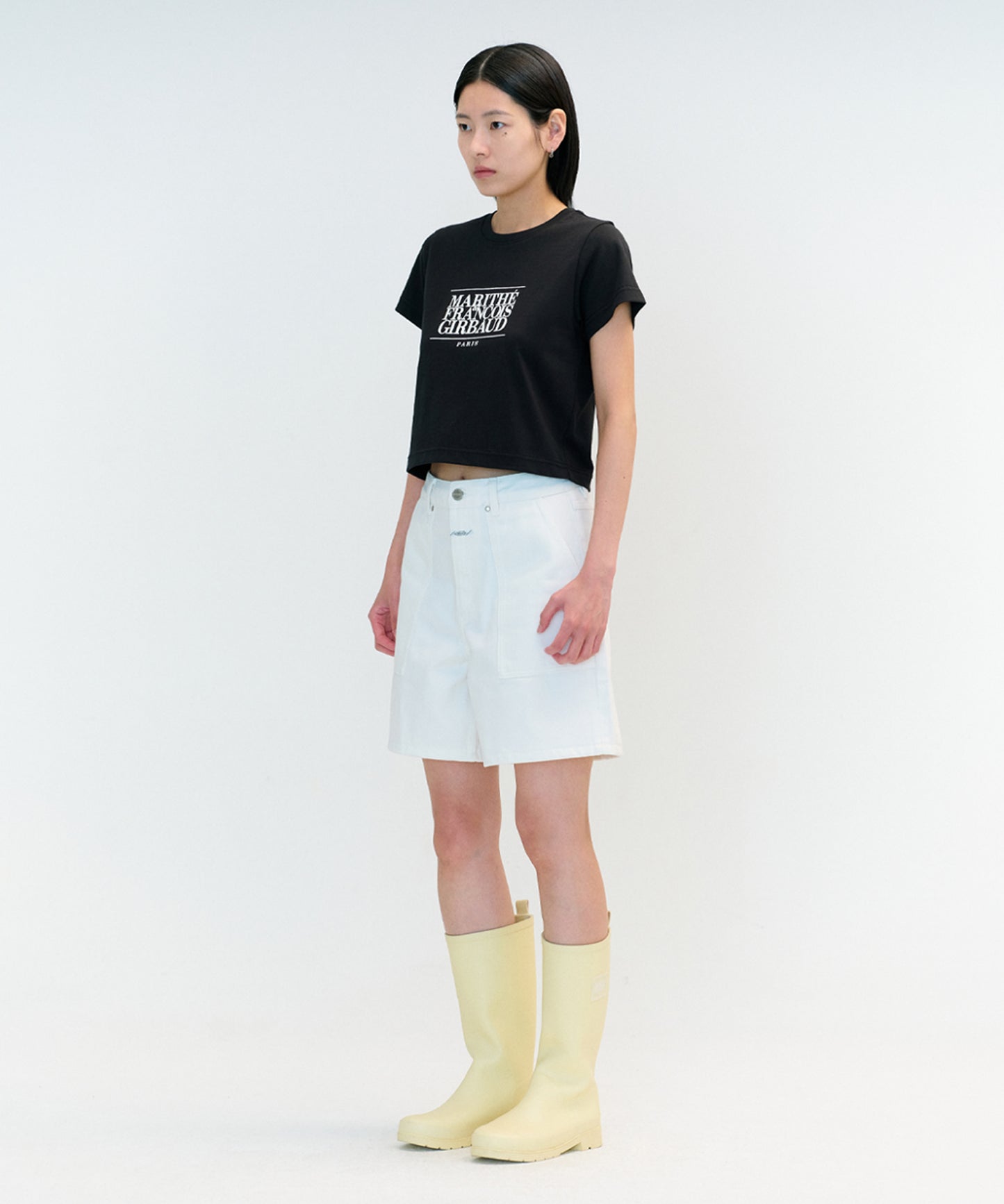 W CLASSIC LOGO CROP TEE