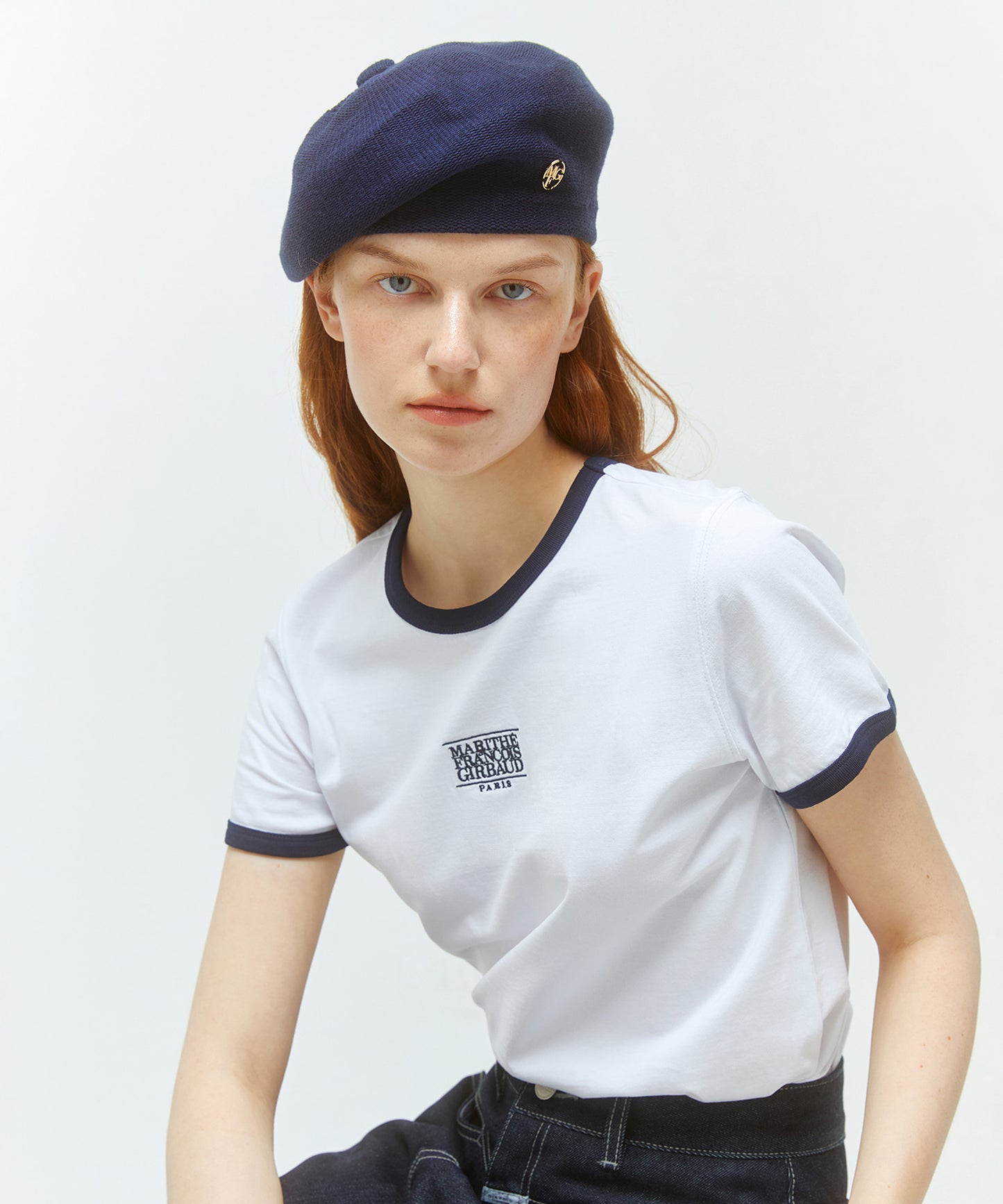 W CLASSIC LOGO RINGER TEE