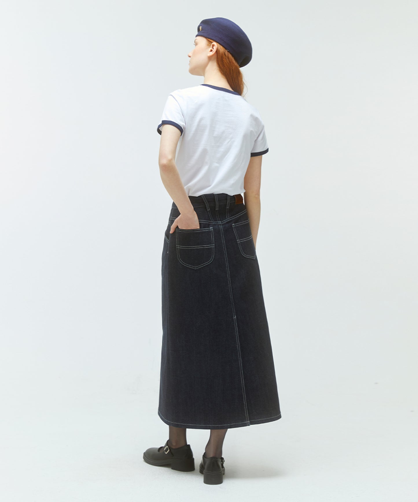 W CLASSIC LOGO RINGER TEE