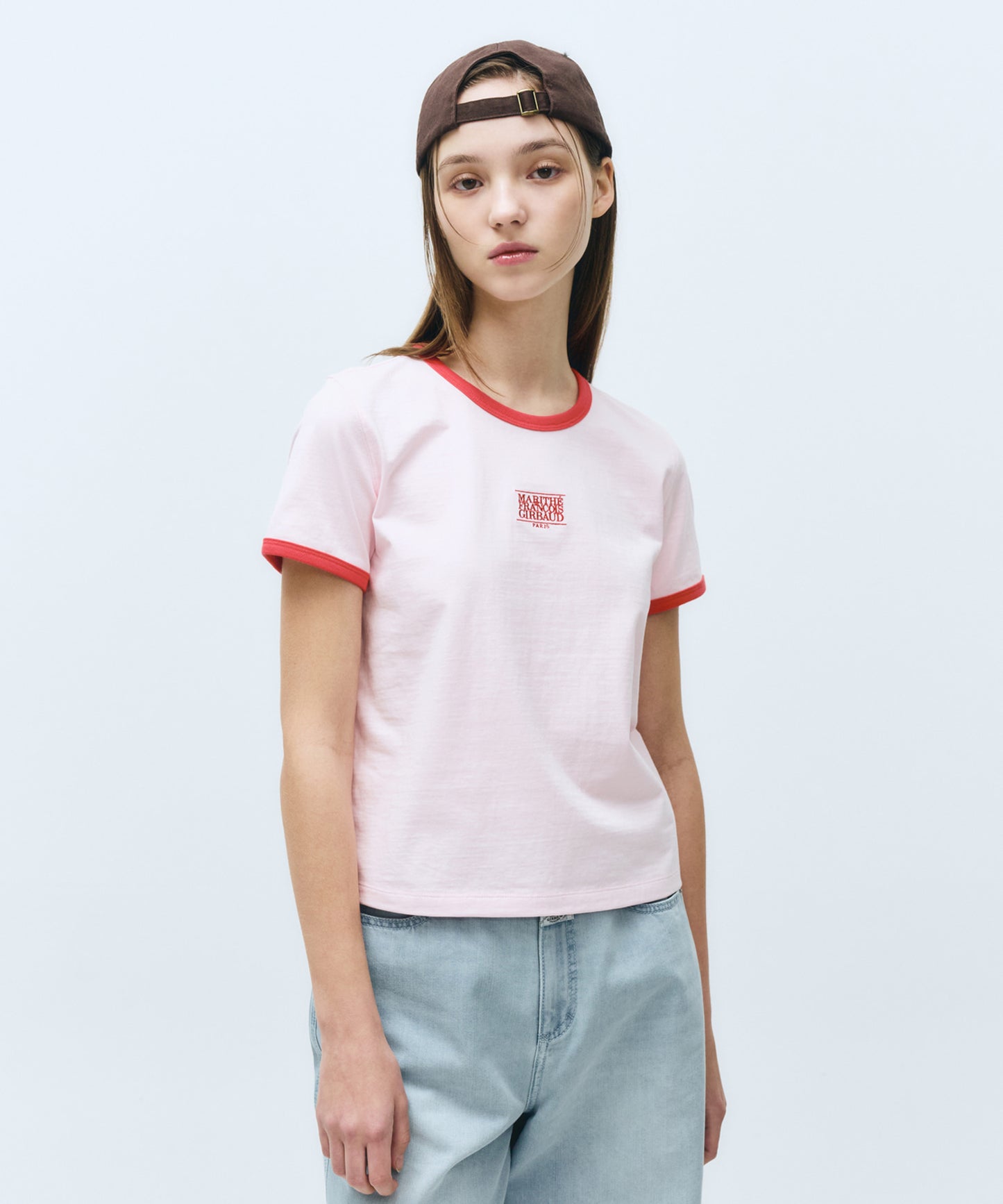 W CLASSIC LOGO RINGER TEE