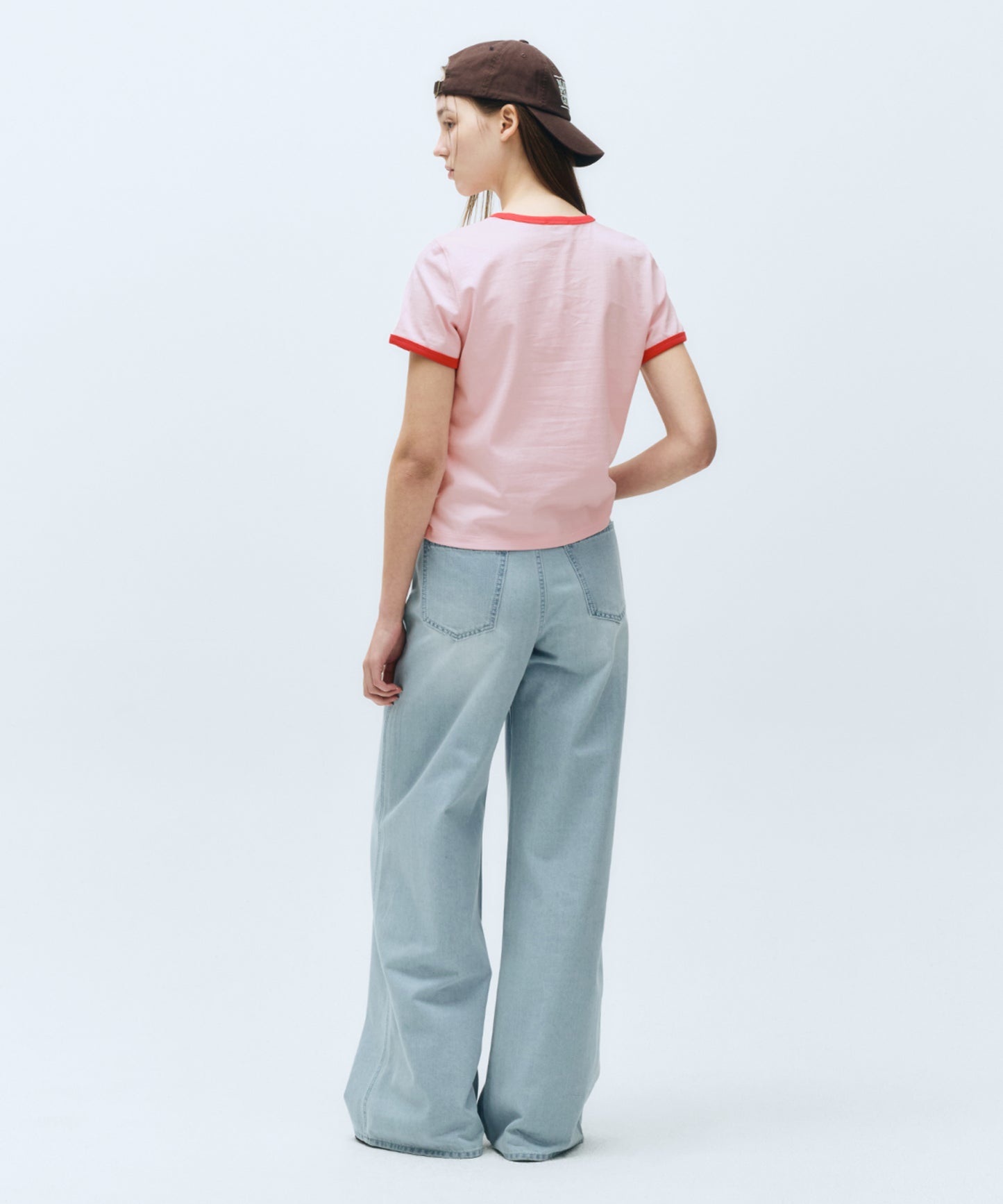 W CLASSIC LOGO RINGER TEE