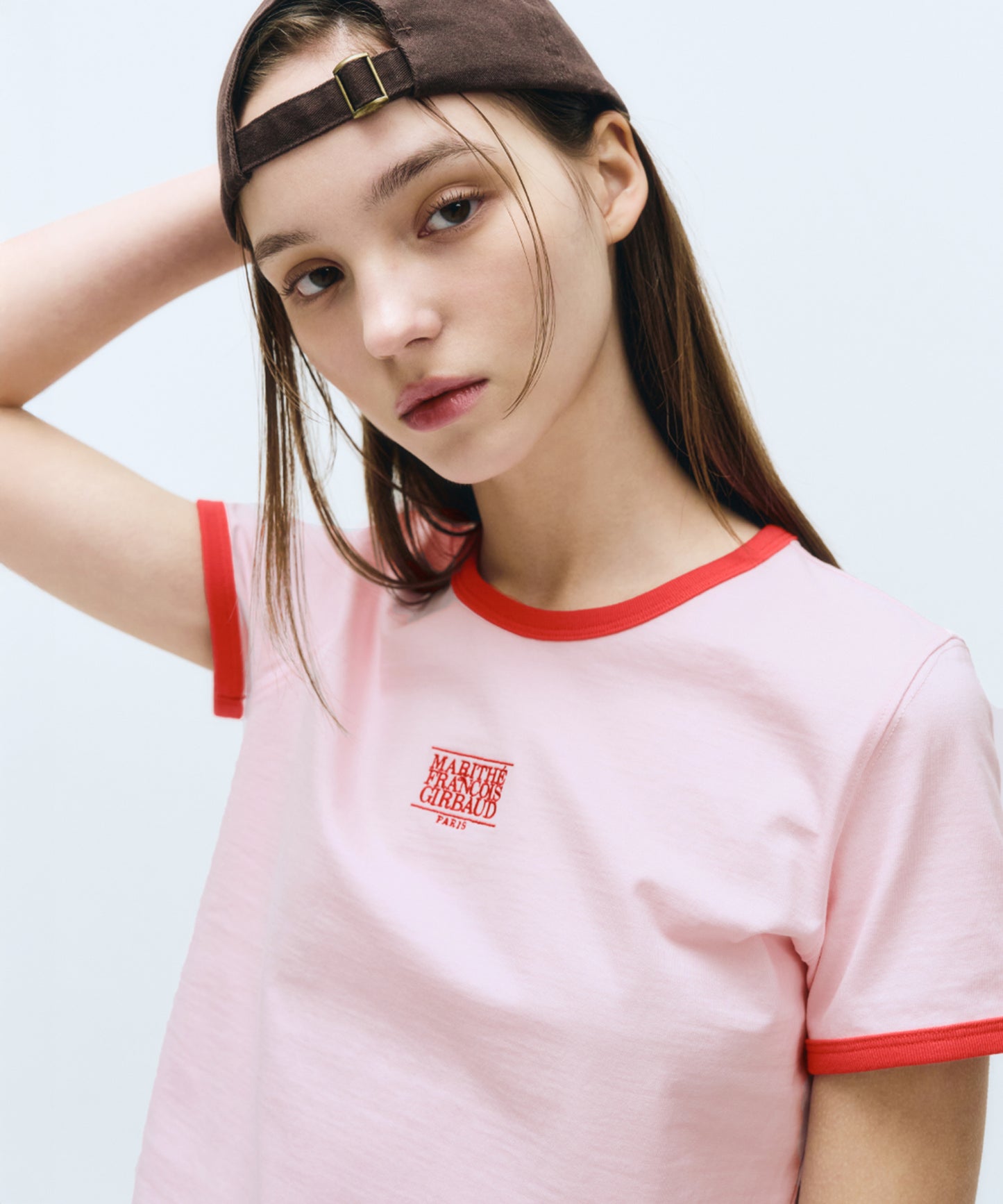 W CLASSIC LOGO RINGER TEE